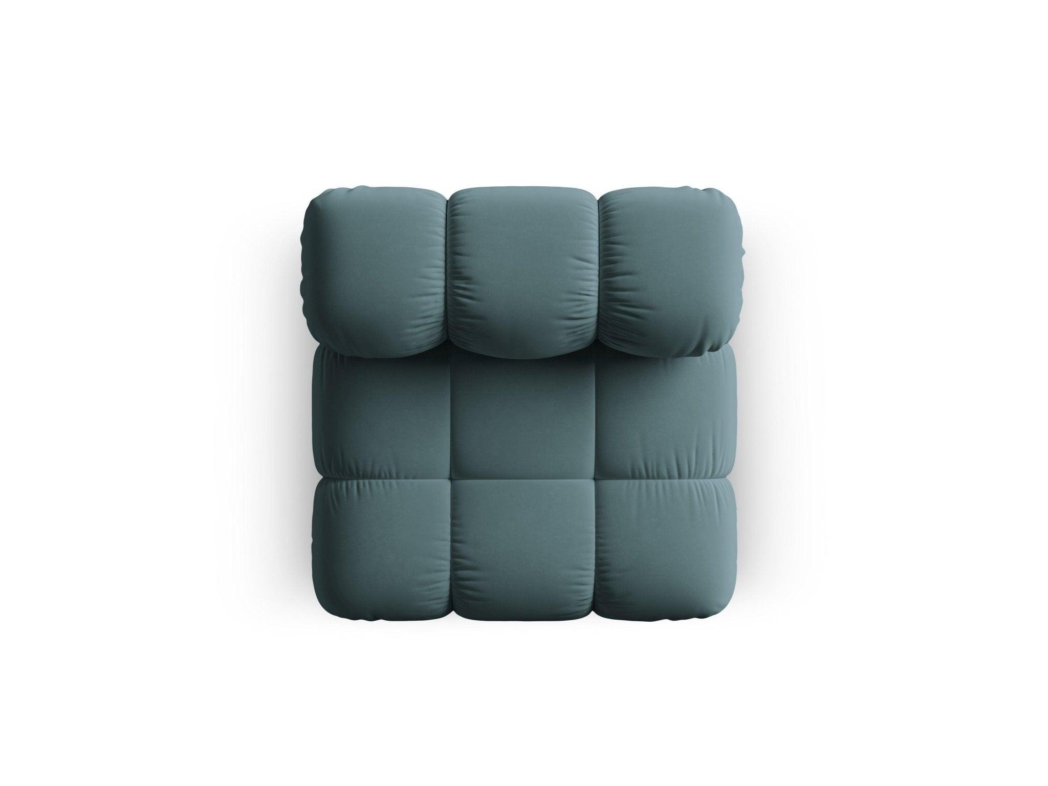 Fotel / moduł aksamitny TROPEA petrol Milo Casa Eye on Design