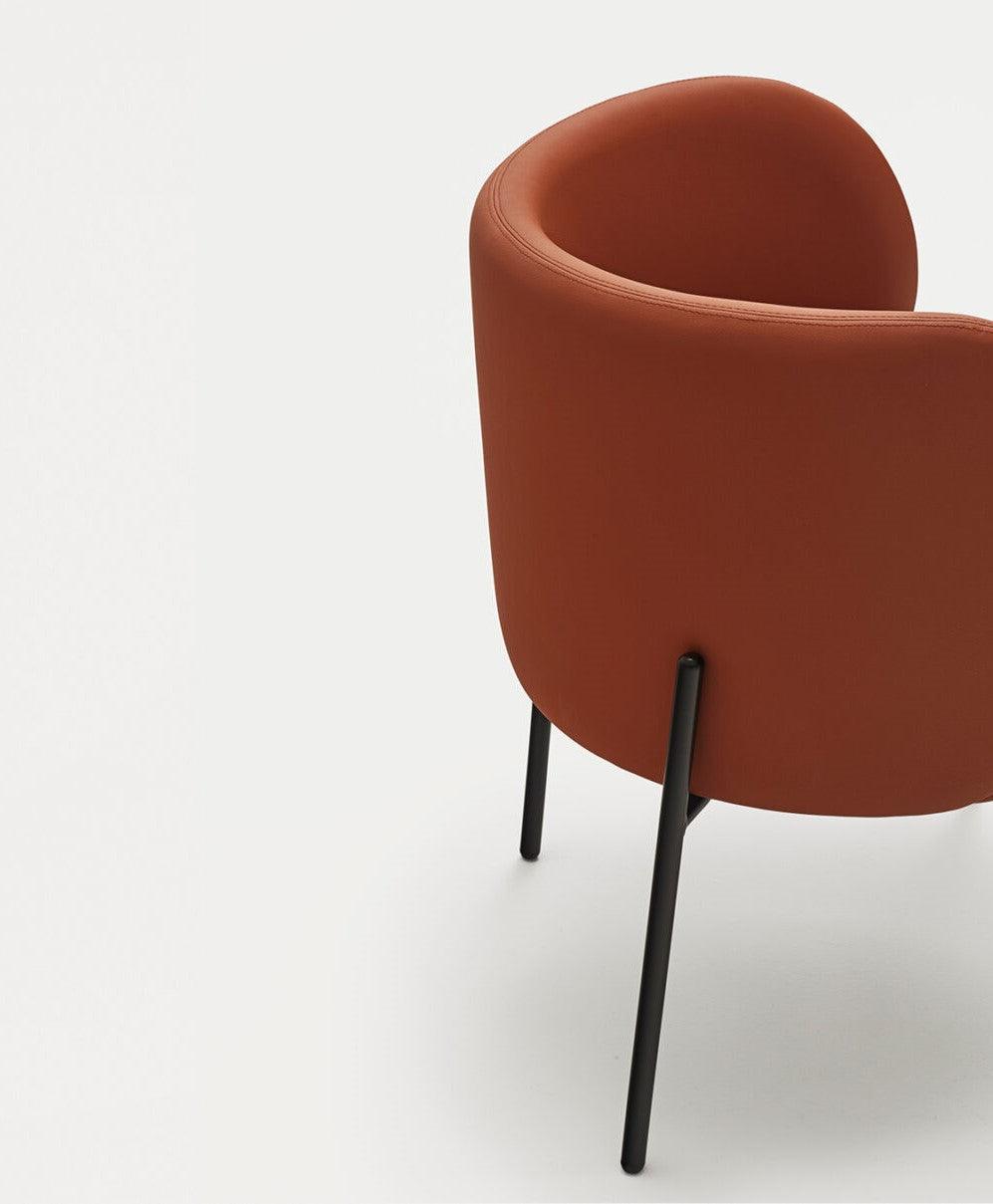 Fotel MOGI pomarańczowa ekoskóra Teulat Eye on Design