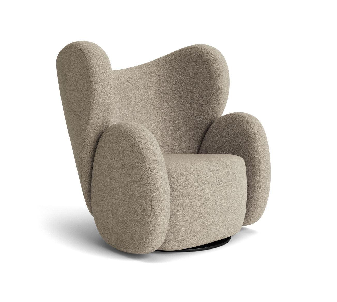 Fotel obrotowy BIG BIG boucle beżowy NORR11 Eye on Design