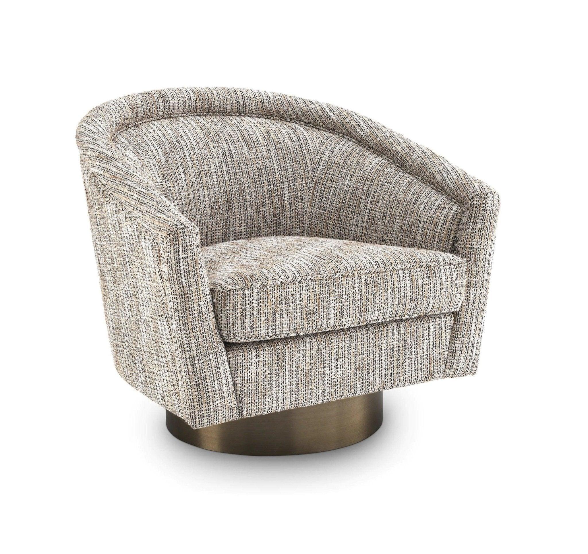 Fotel obrotowy CATENE beżowy melanż Eichholtz Eye on Design