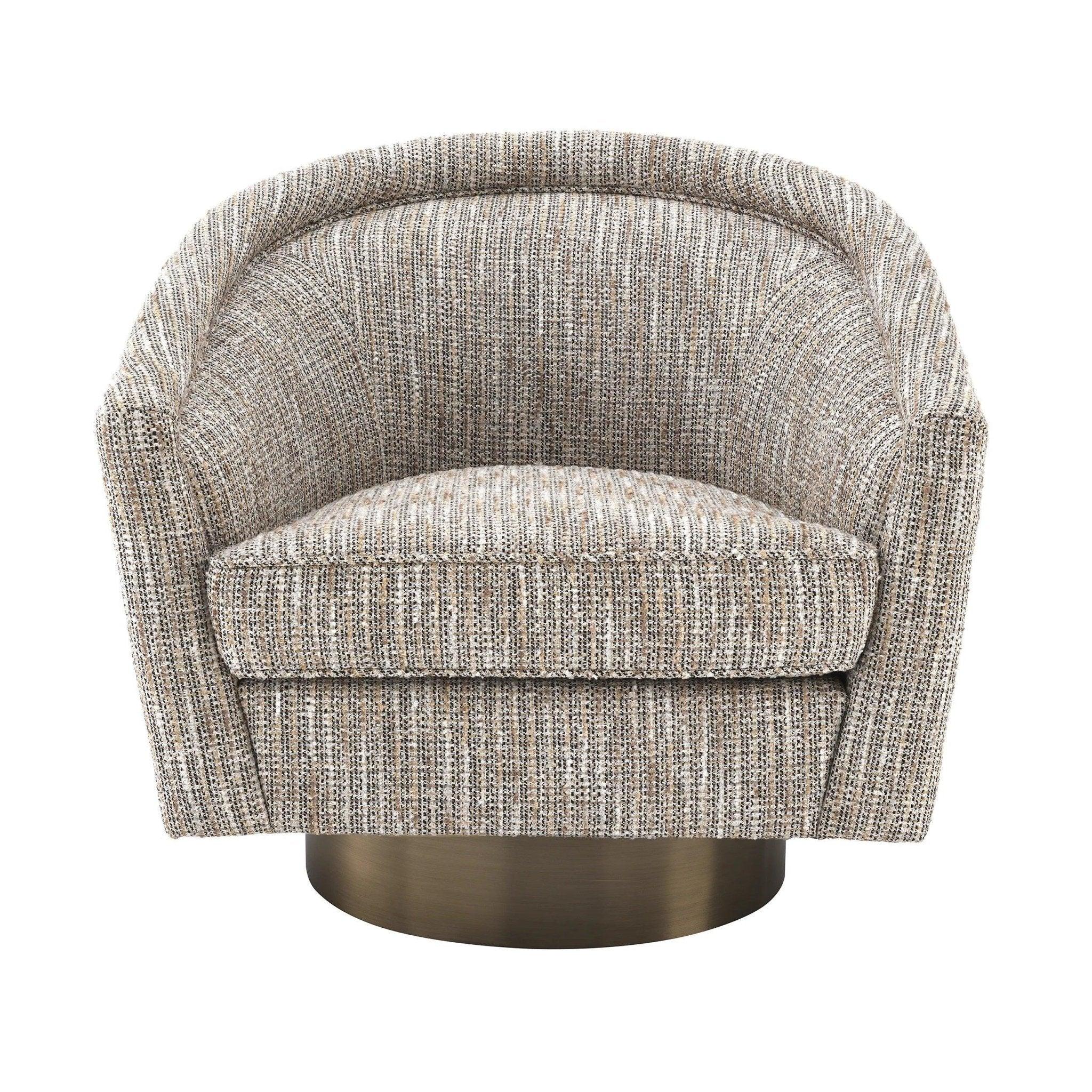 Fotel obrotowy CATENE beżowy melanż Eichholtz Eye on Design