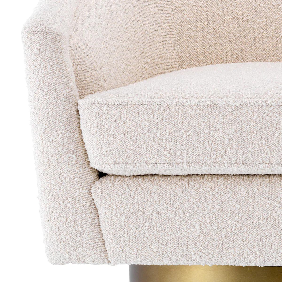 Fotel obrotowy CATENE kremowy Eichholtz Eye on Design