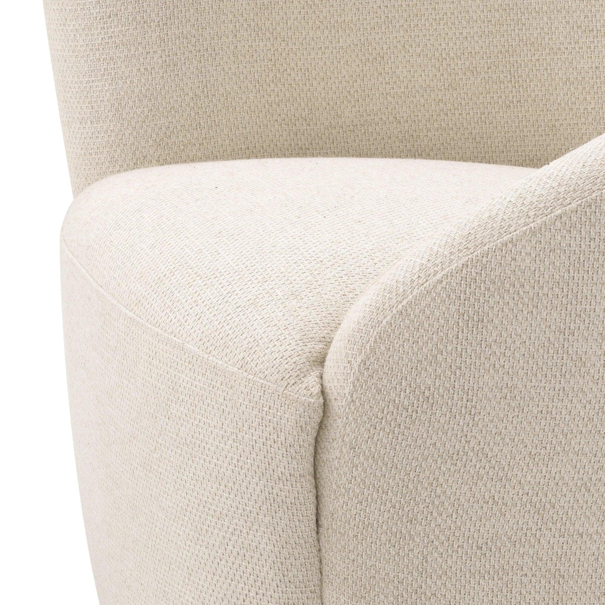Fotel obrotowy COLIN kremowy Eichholtz Eye on Design