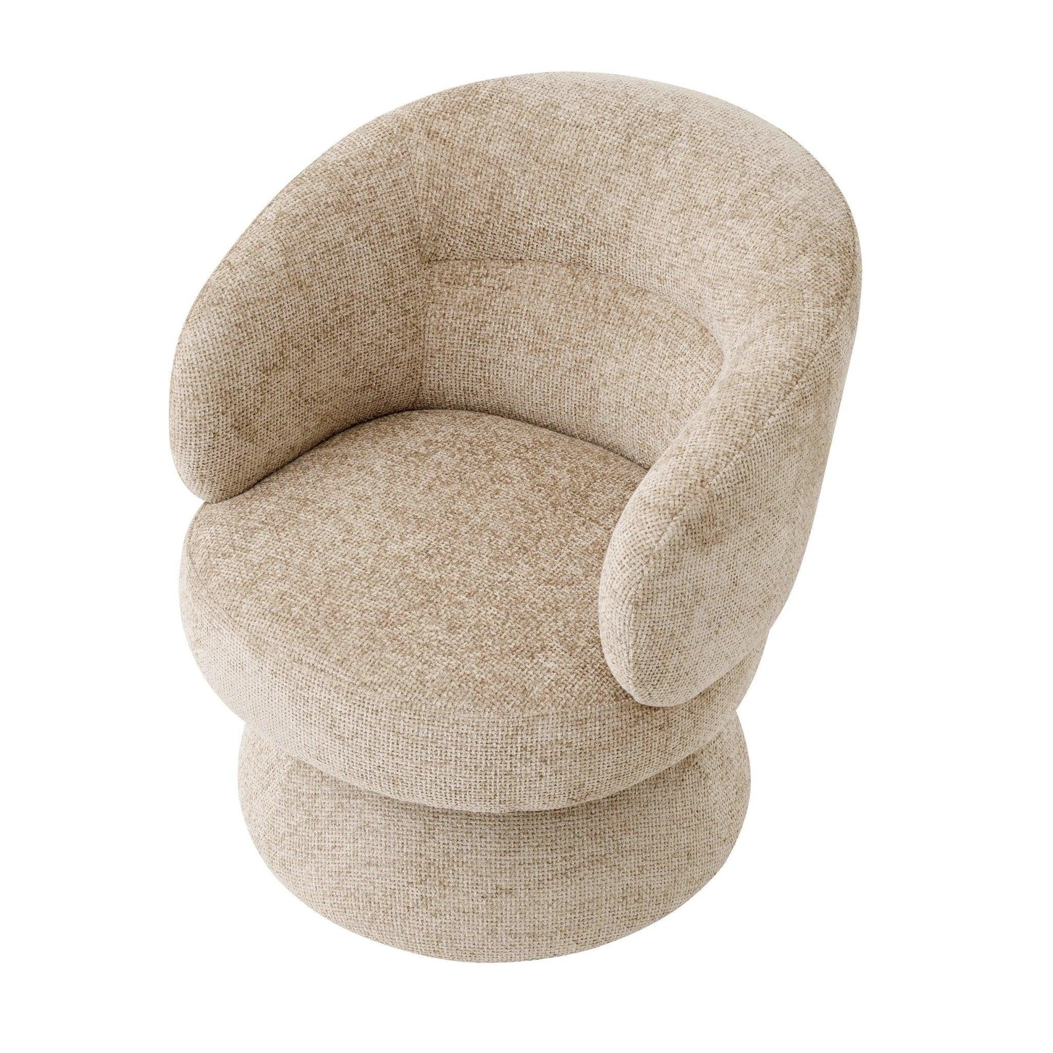 Fotel obrotowy LIBERTY piaskowy Eichholtz Eye on Design