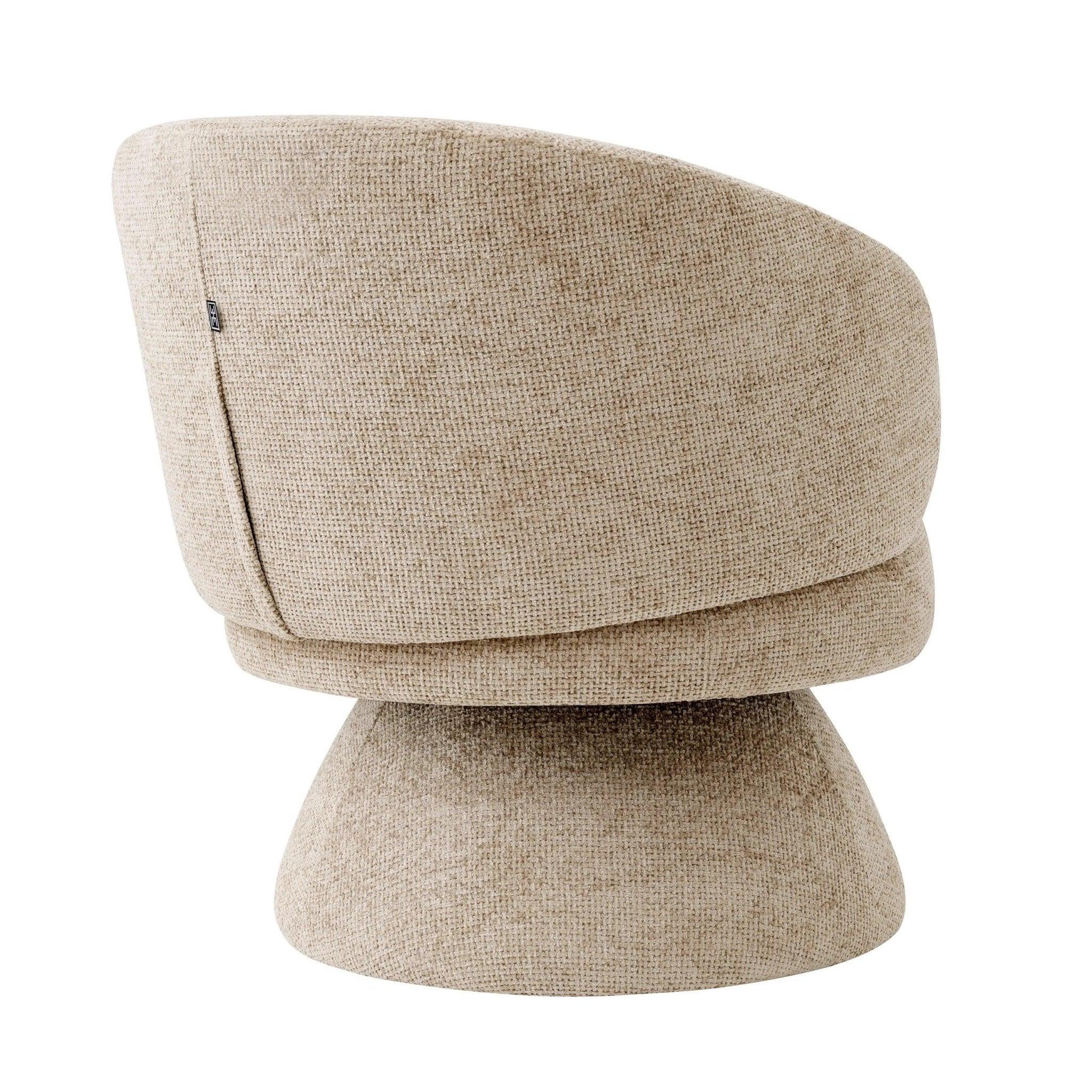 Fotel obrotowy LIBERTY piaskowy Eichholtz Eye on Design