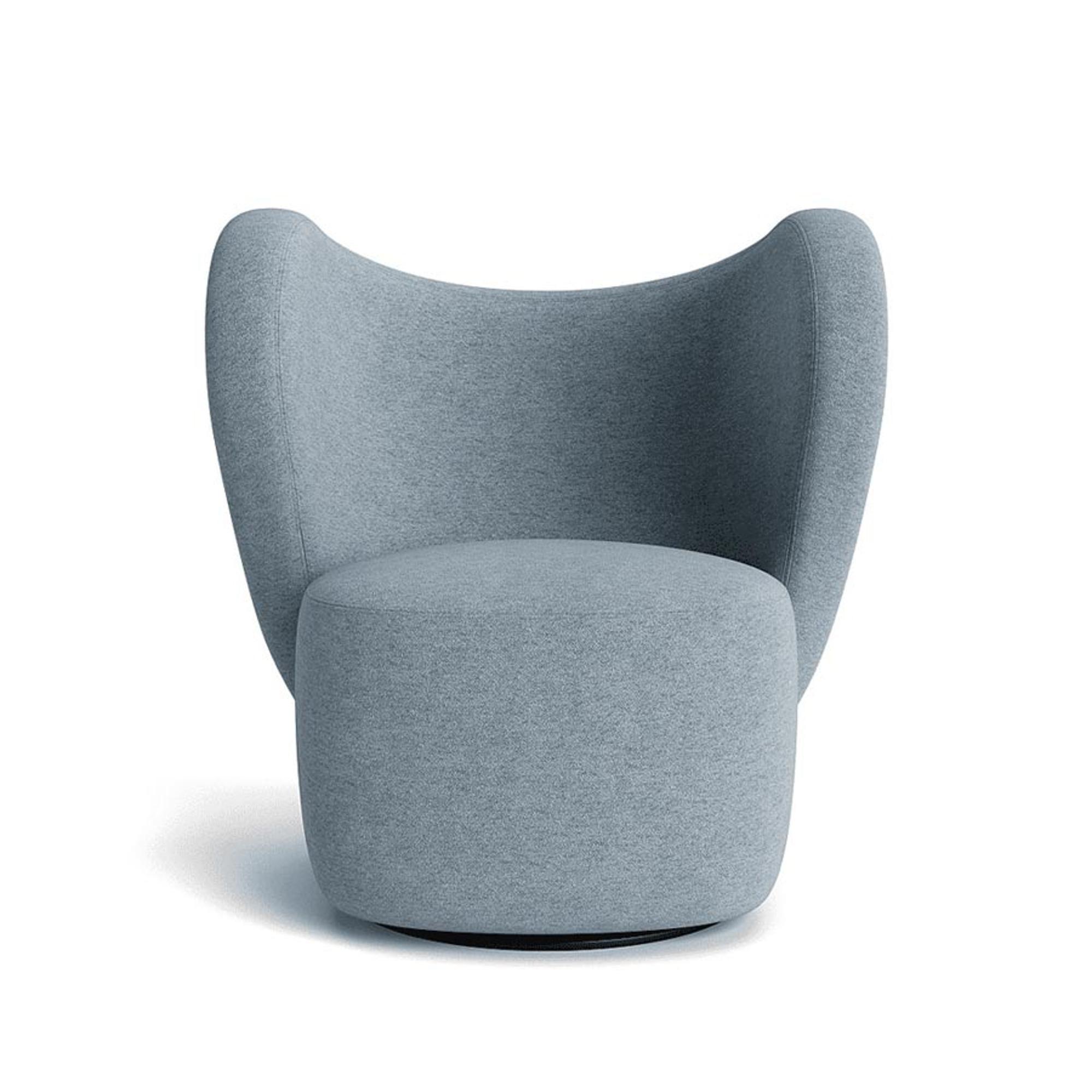 Fotel obrotowy LITTLE BIG boucle niebieski NORR11 Eye on Design