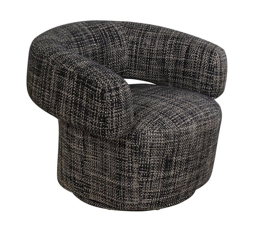 Fotel obrotowy MAYE BOW szary melanż – Kare Design