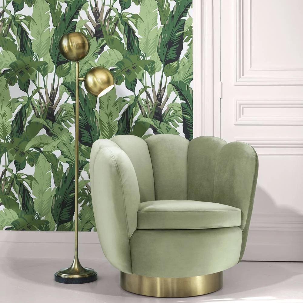 Fotel obrotowy MIRAGE pistacjowy Eichholtz Eye on Design