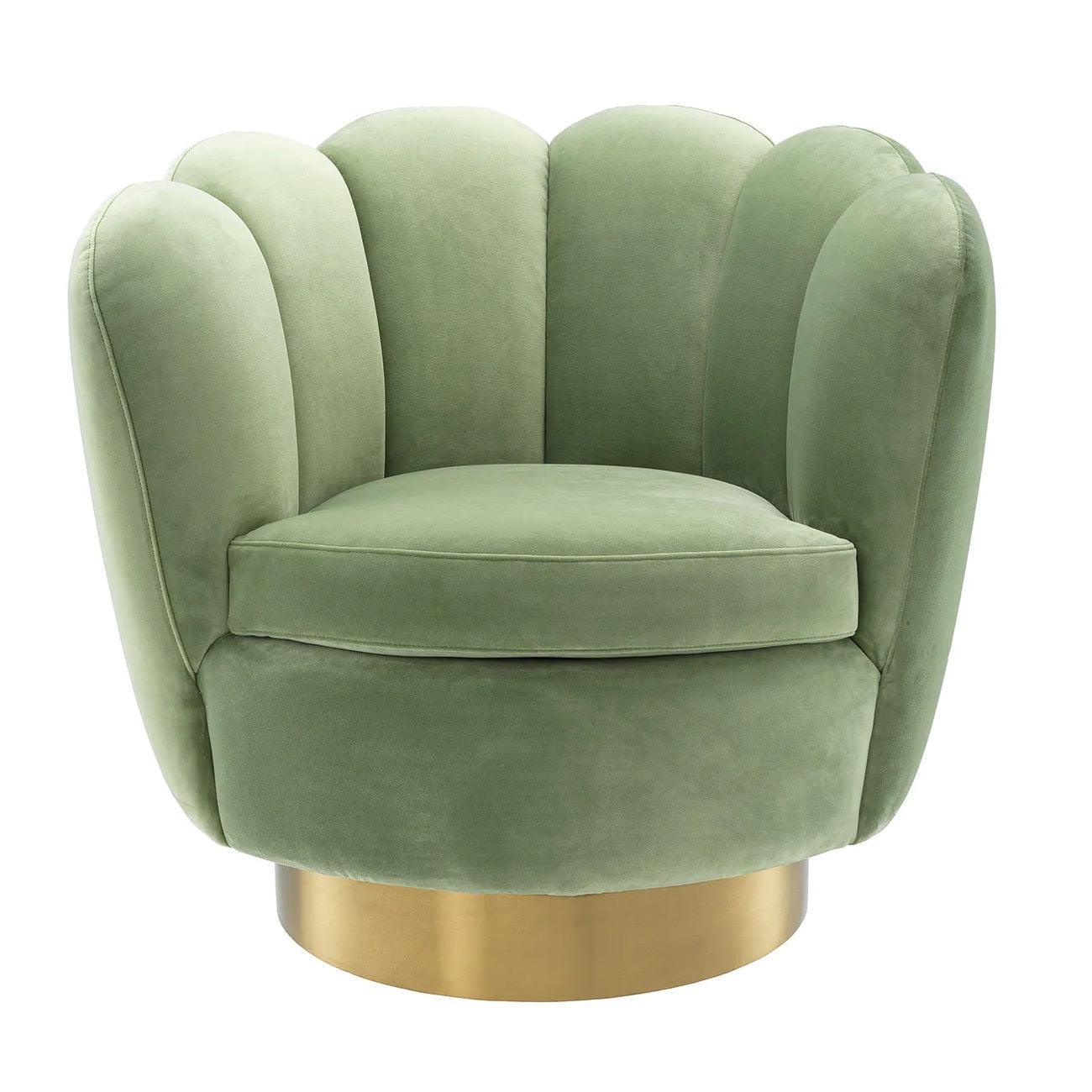 Fotel obrotowy MIRAGE pistacjowy Eichholtz Eye on Design