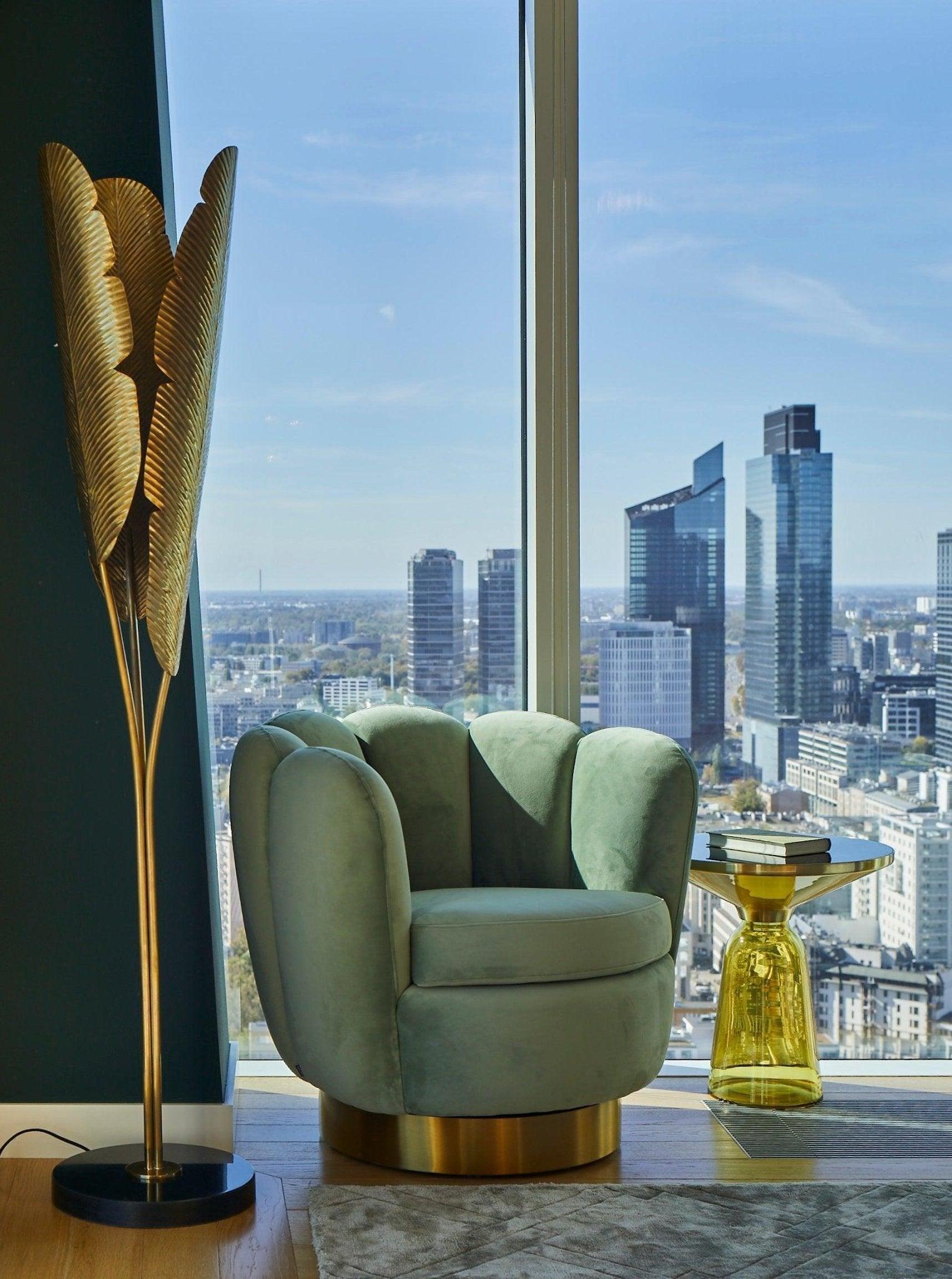 Fotel obrotowy MIRAGE pistacjowy Eichholtz Eye on Design