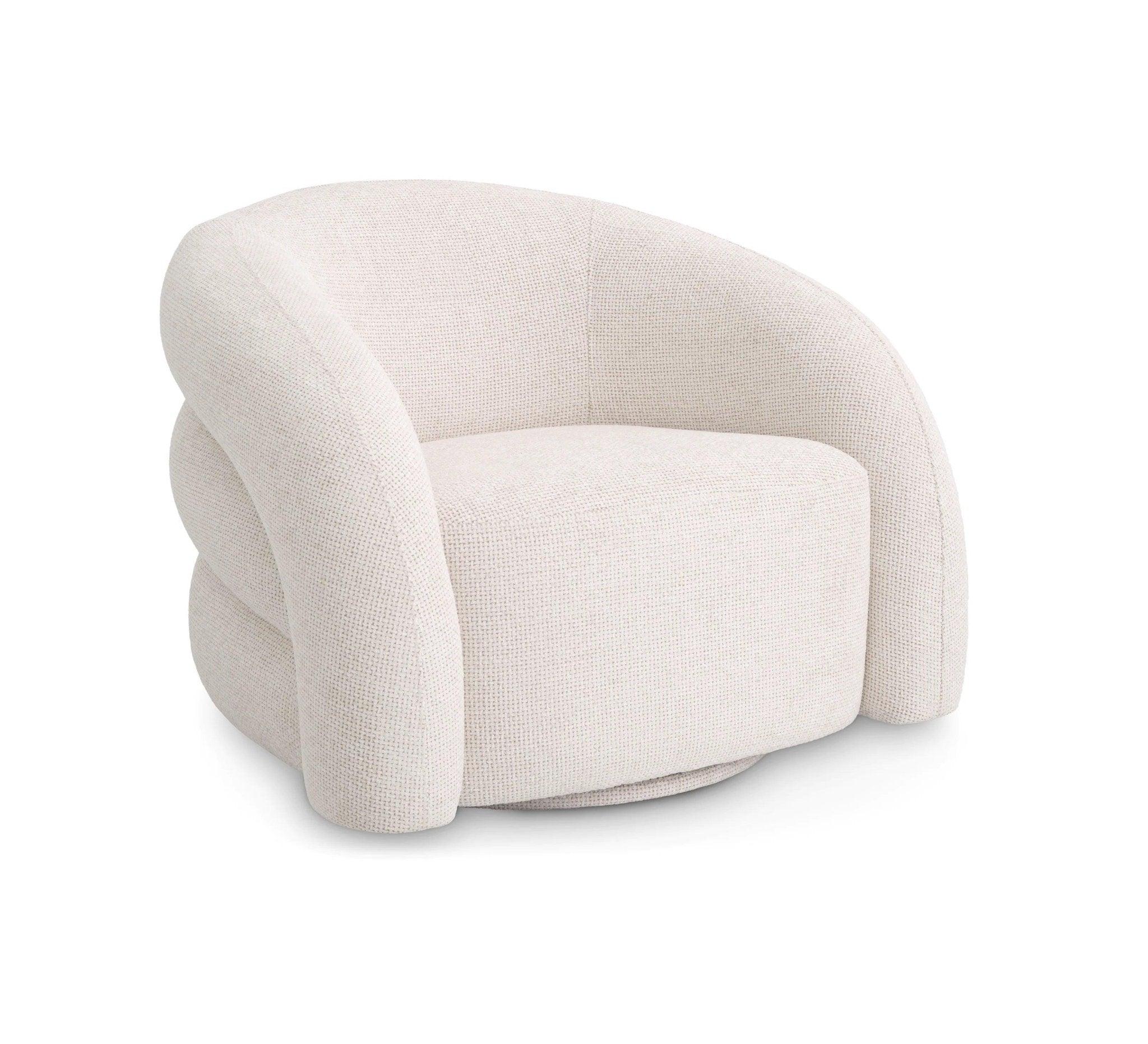 Fotel obrotowy NOVELLE jasnobeżowy Eichholtz Eye on Design