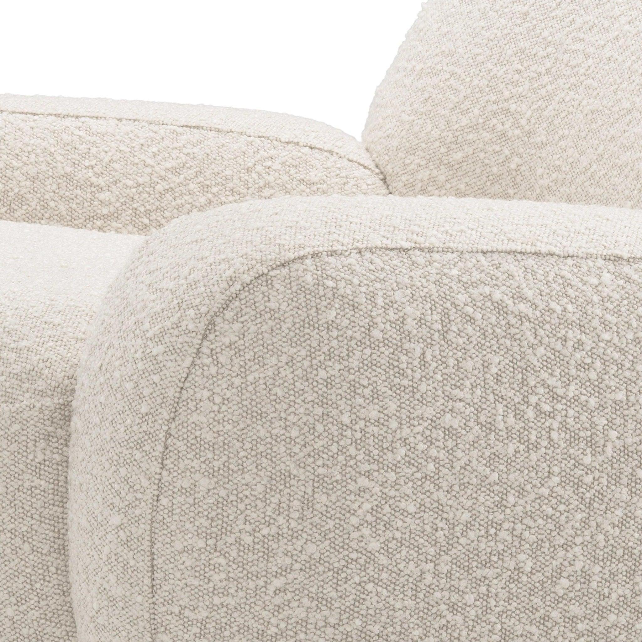 Fotel obrotowy UDINE kremowy boucle Eichholtz Eye on Design