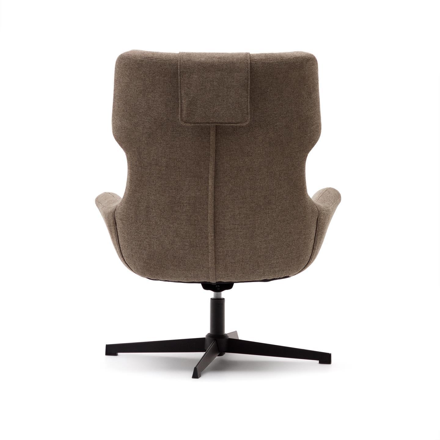 Fotel obrotowy ZALINA jasnobrązowy szenil La Forma Eye on Design