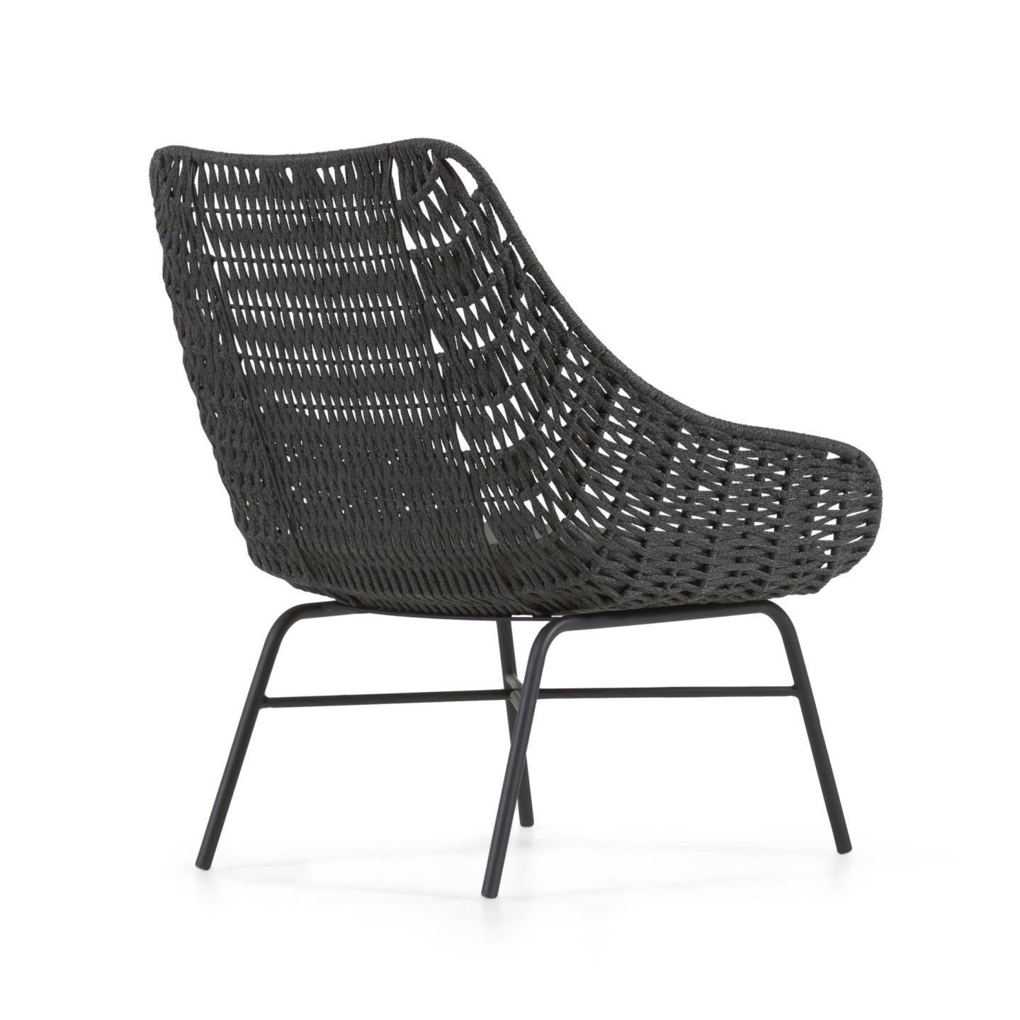 Fotel ogrodowy ABELI czarny La Forma Eye on Design