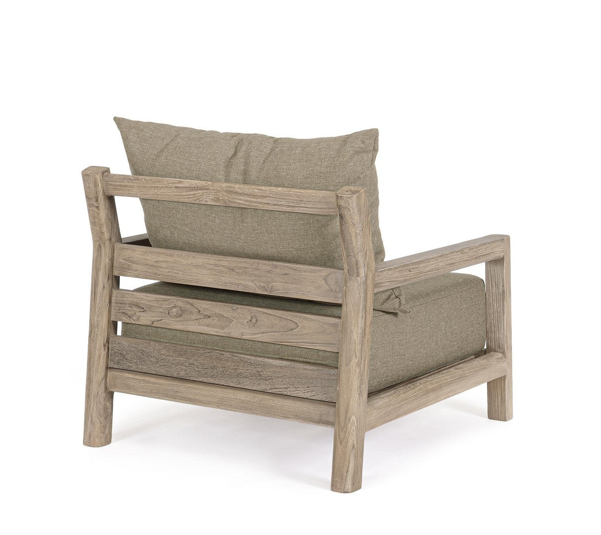 Außenstuhl MAYNARD in Beige mit Holzgestell