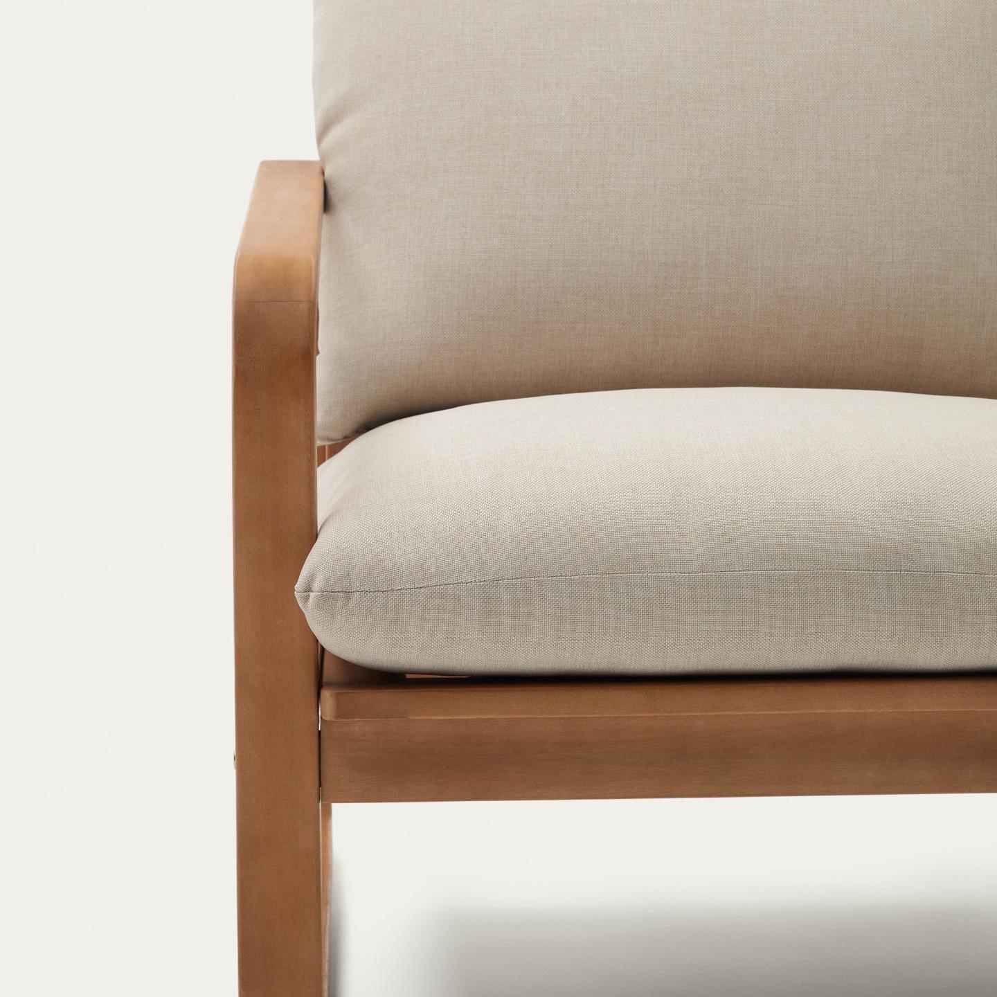 Fotel ogrodowy SACALETA lite drewno eukaliptusowe La Forma Eye on Design