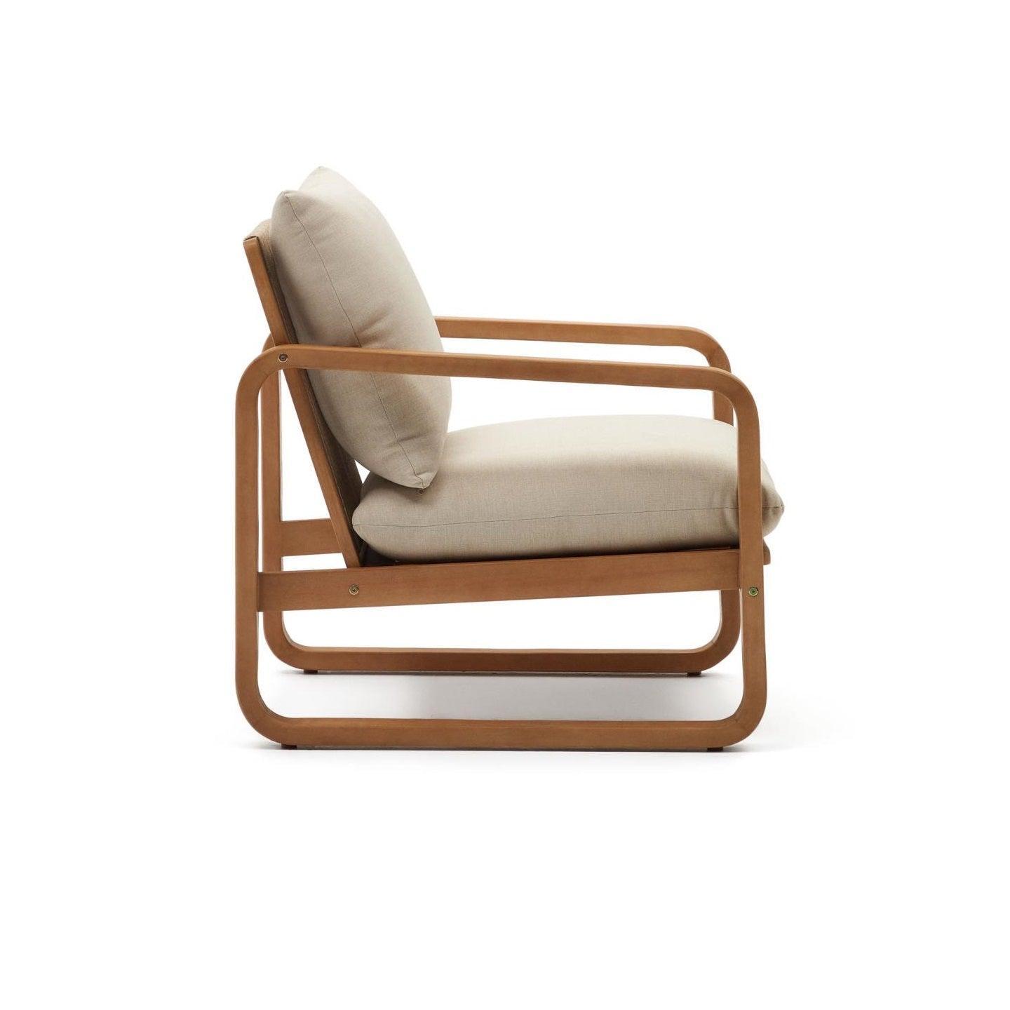 Fotel ogrodowy SACALETA lite drewno eukaliptusowe La Forma Eye on Design