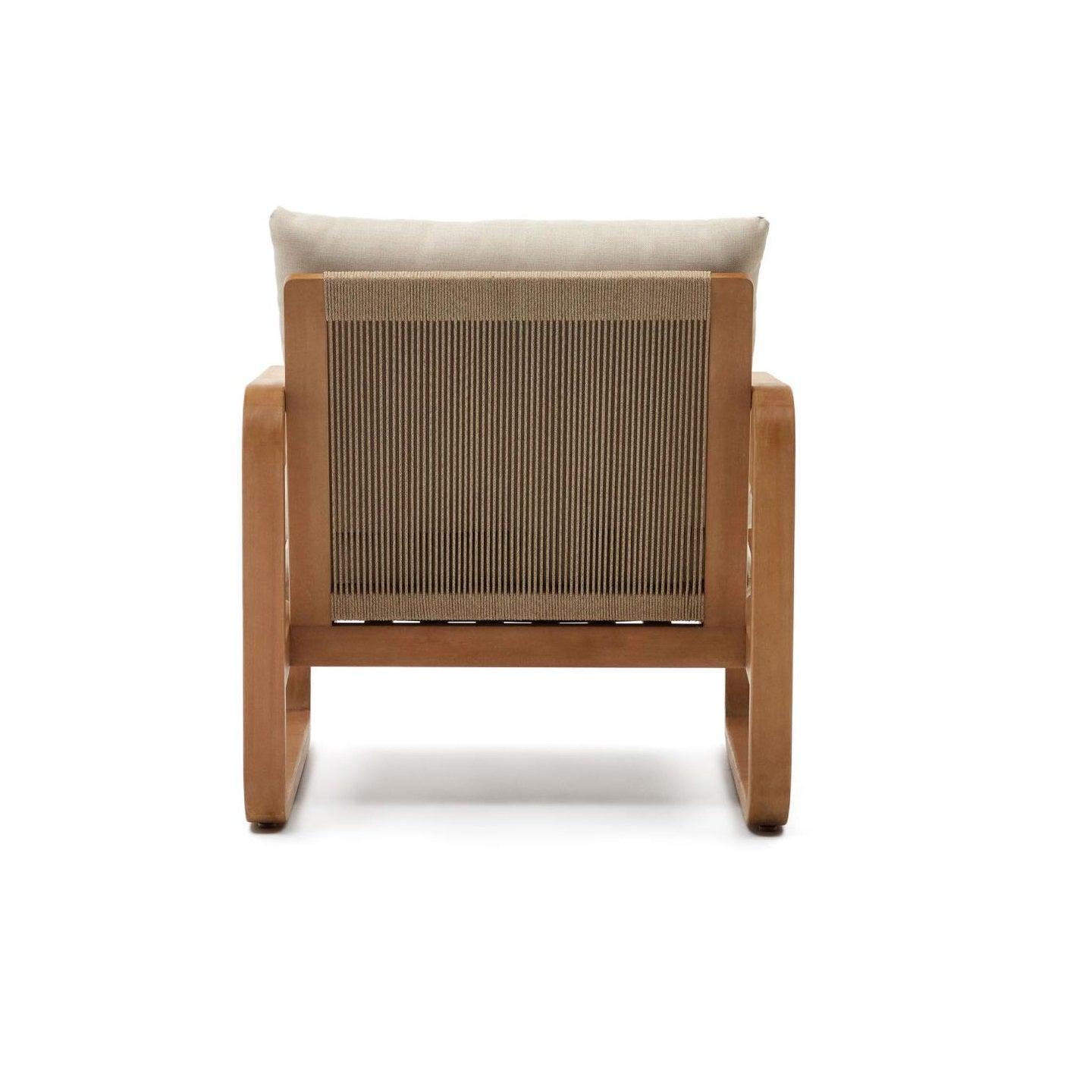 Fotel ogrodowy SACALETA lite drewno eukaliptusowe La Forma Eye on Design