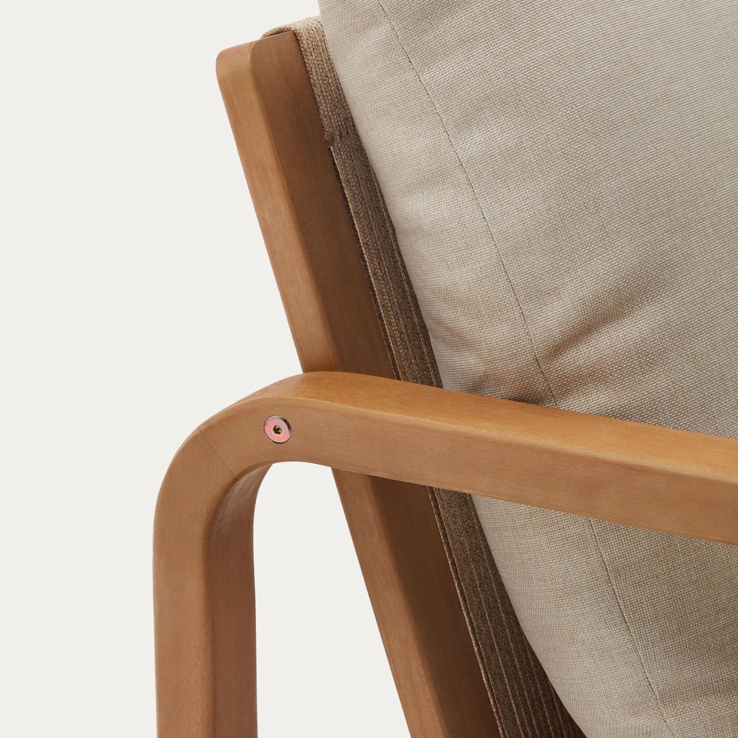 Fotel ogrodowy SACALETA lite drewno eukaliptusowe La Forma Eye on Design