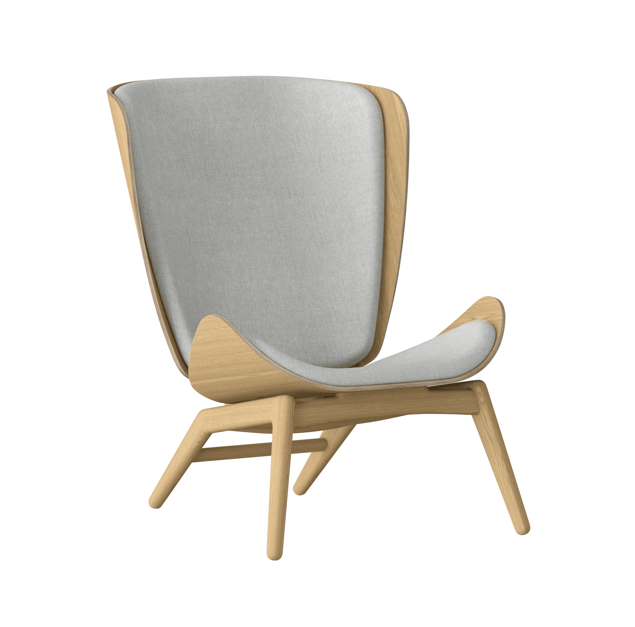 Fotel READER baby blue z dębową podstawą UMAGE Eye on Design