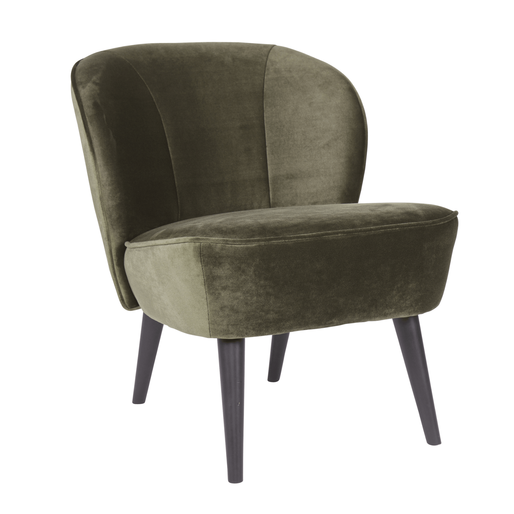 Fotel SARA oliwkowy zielony Woood Eye on Design