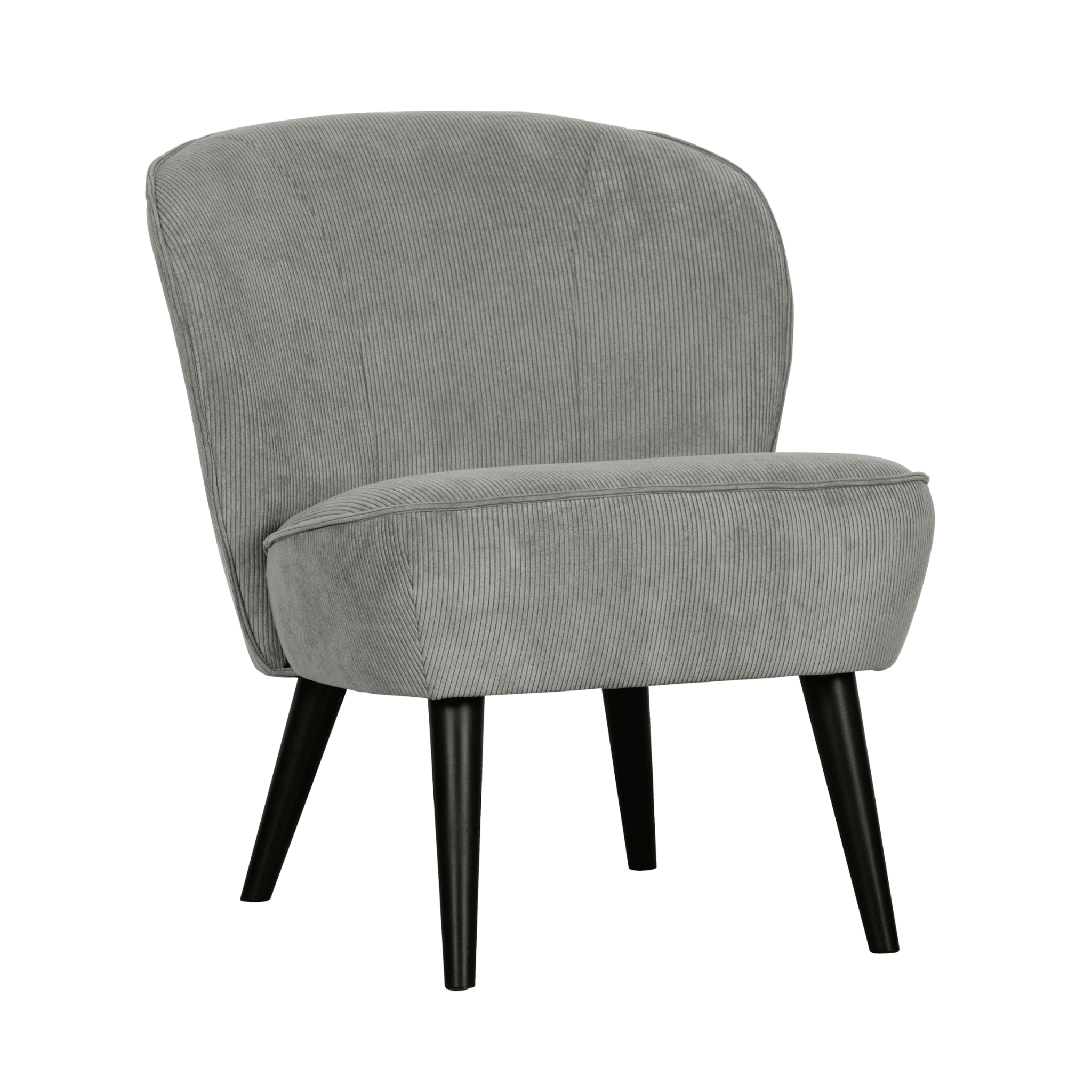 Fotel SARA RIB zielona szarość Woood Eye on Design