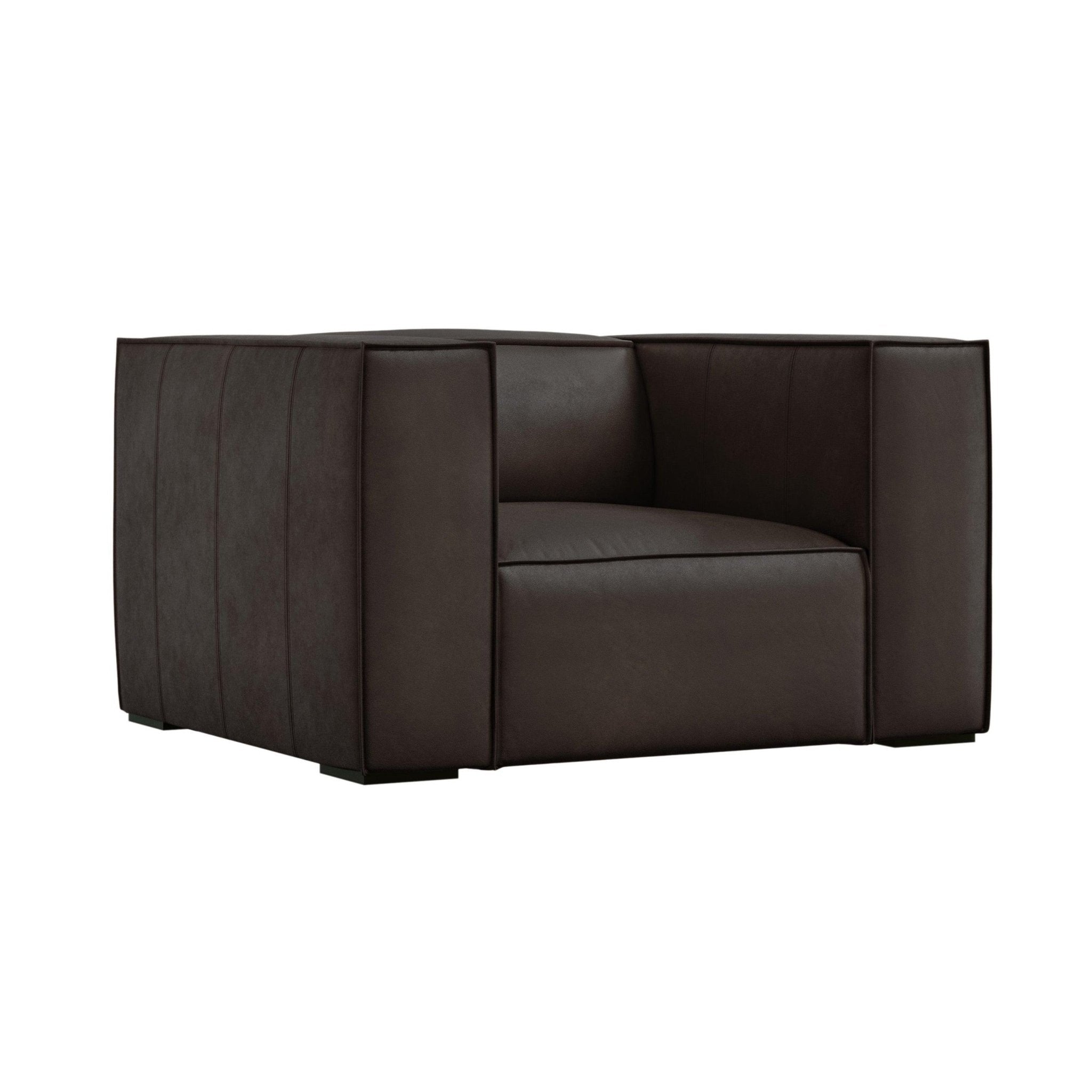 Fotel skórzany MADAME ciemnobrązowy Windsor & Co Eye on Design