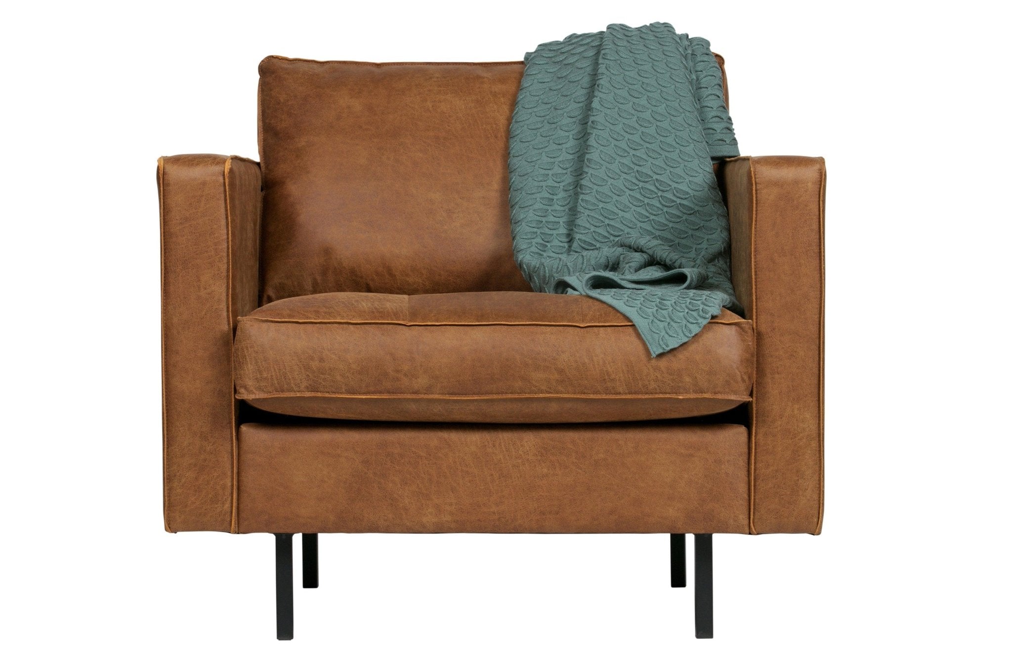 Fotel skórzany RODEO CLASSIC koniakowy Be Pure Eye on Design