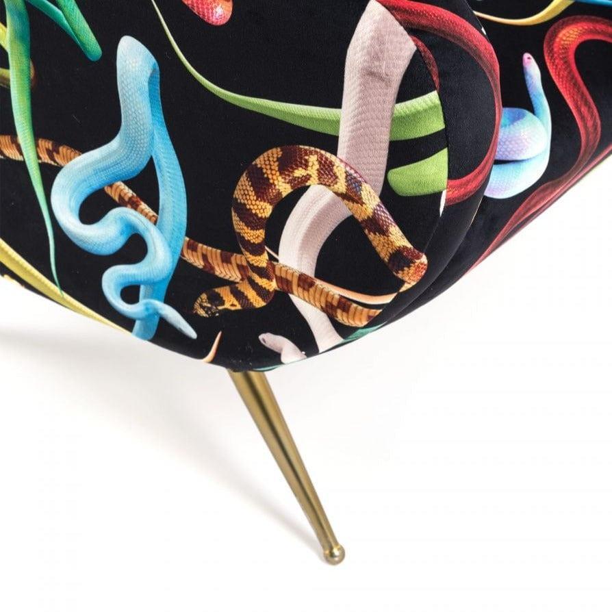 Fotel SNAKES czarny Seletti Eye on Design