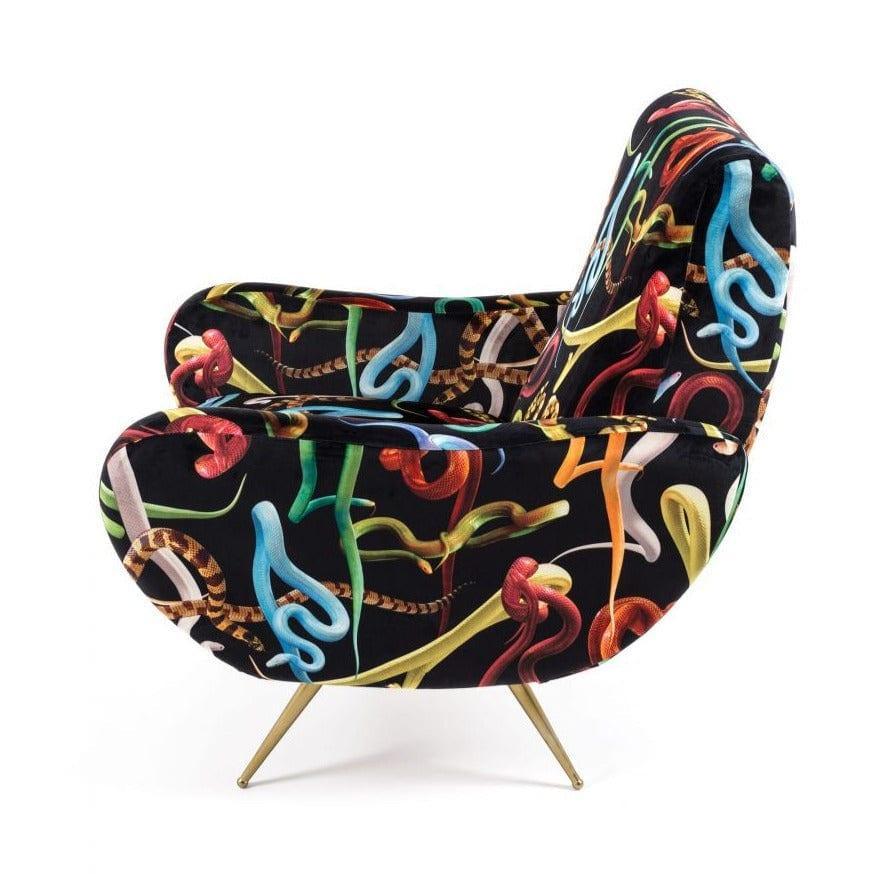 Fotel SNAKES czarny Seletti Eye on Design