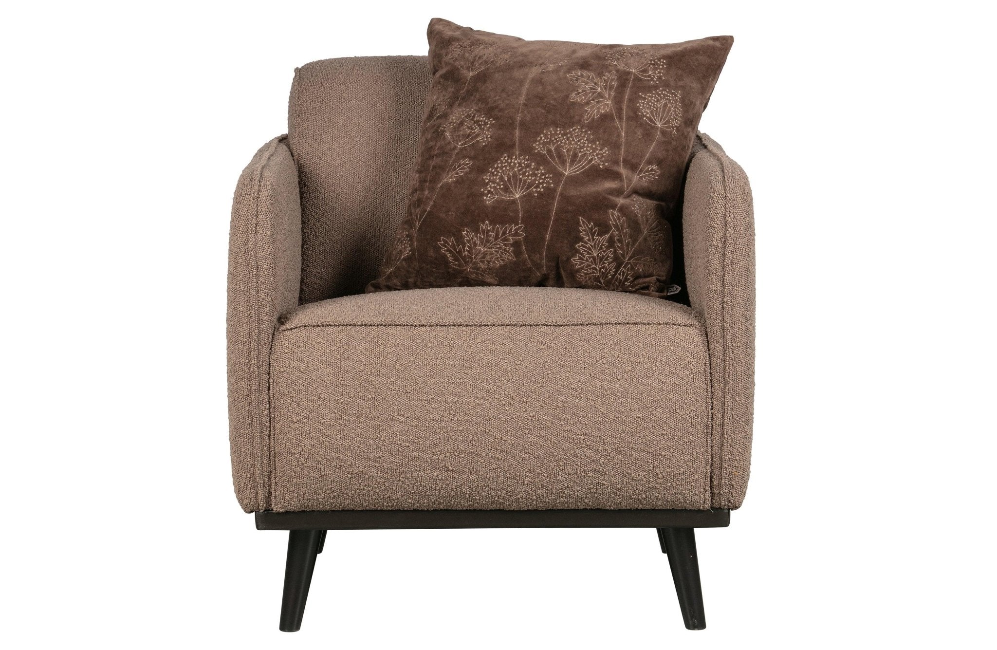 Fotel STATEMENT boucle jasnobrązowy Be Pure Eye on Design