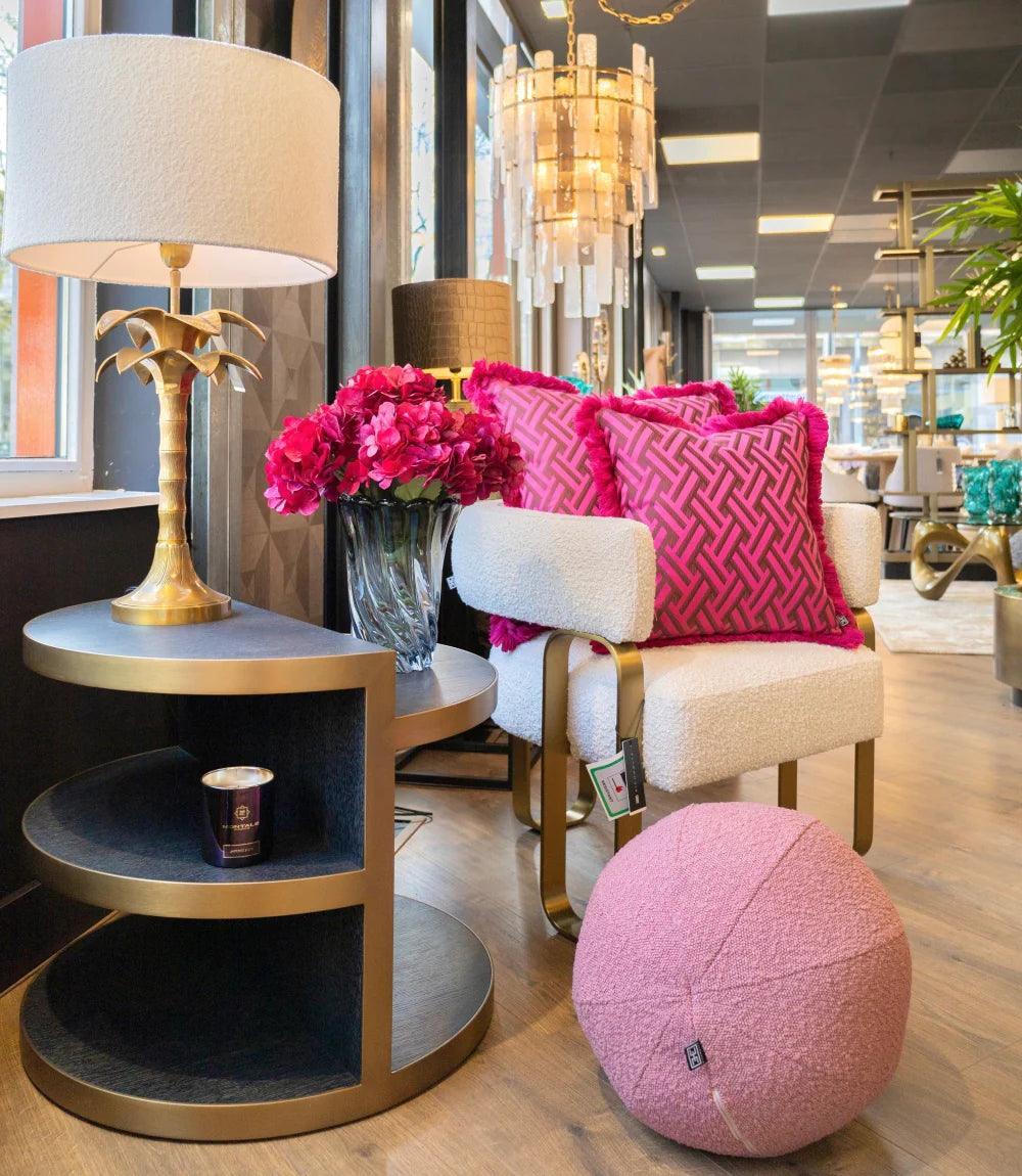 Fotel w tkaninie boucle CAPRICORN kremowy Eichholtz Eye on Design