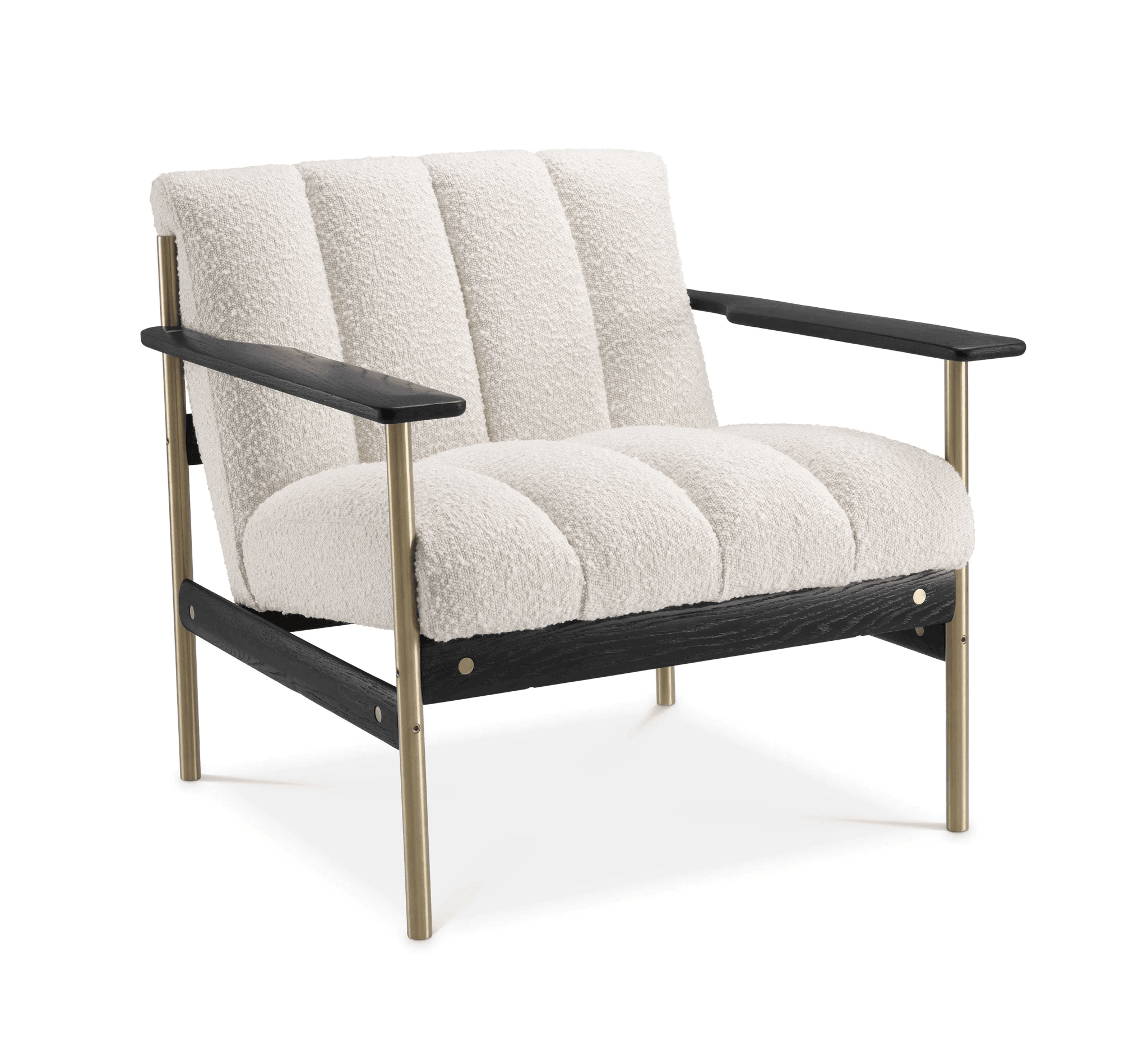 Fotel w tkaninie boucle ELAN kremowy Eichholtz Eye on Design