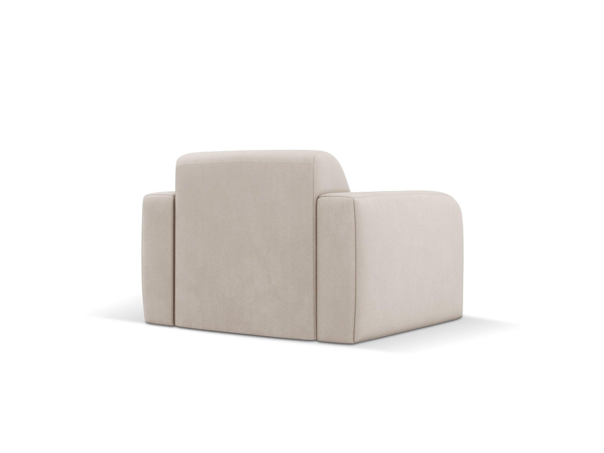 Fotel w tkaninie chenillowej LOLA beżowy Windsor & Co Eye on Design