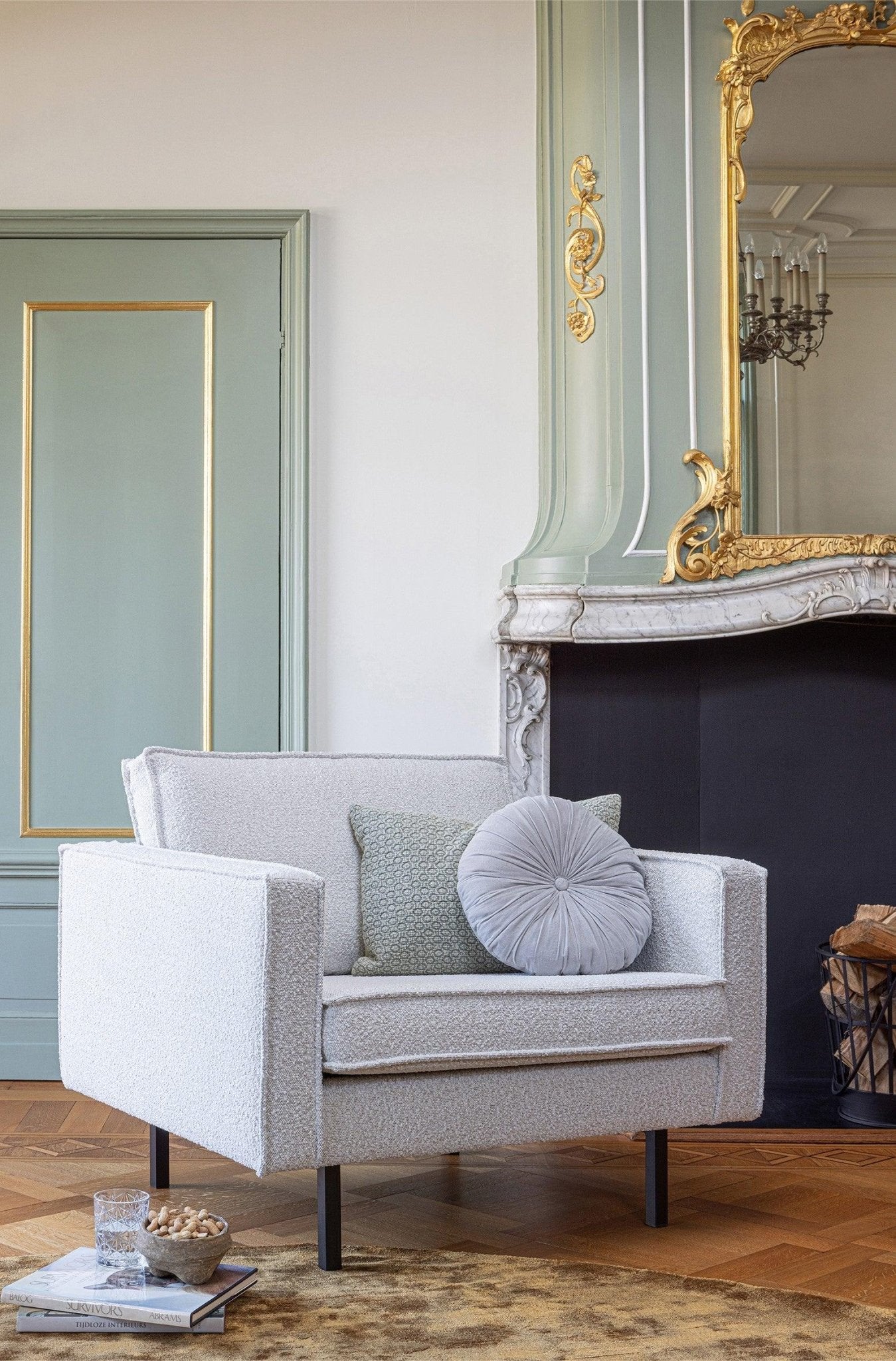 Fotel welurowy RODEO ciemnoszary Be Pure Eye on Design