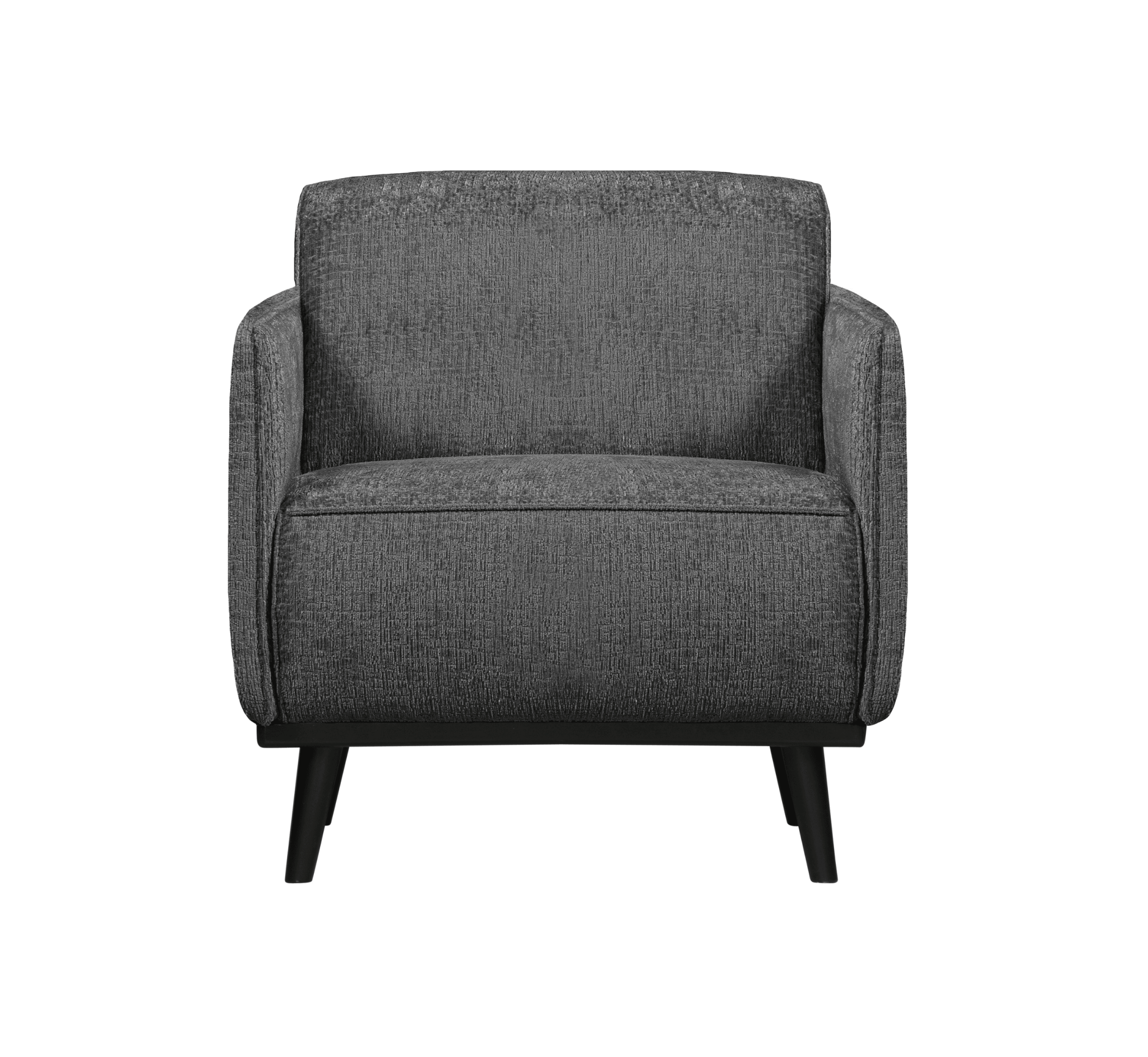 Fotel welurowy STATEMENT STRUCTURE ciemnoszary Be Pure Eye on Design