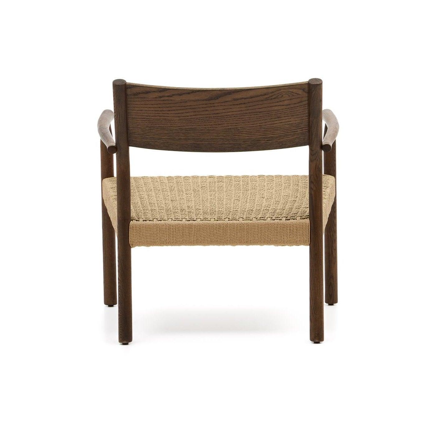 Fotel YALIA orzechowe drewno dębowe La Forma Eye on Design