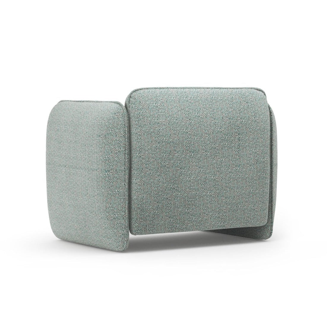 GEORGIA light blue chenille armchair