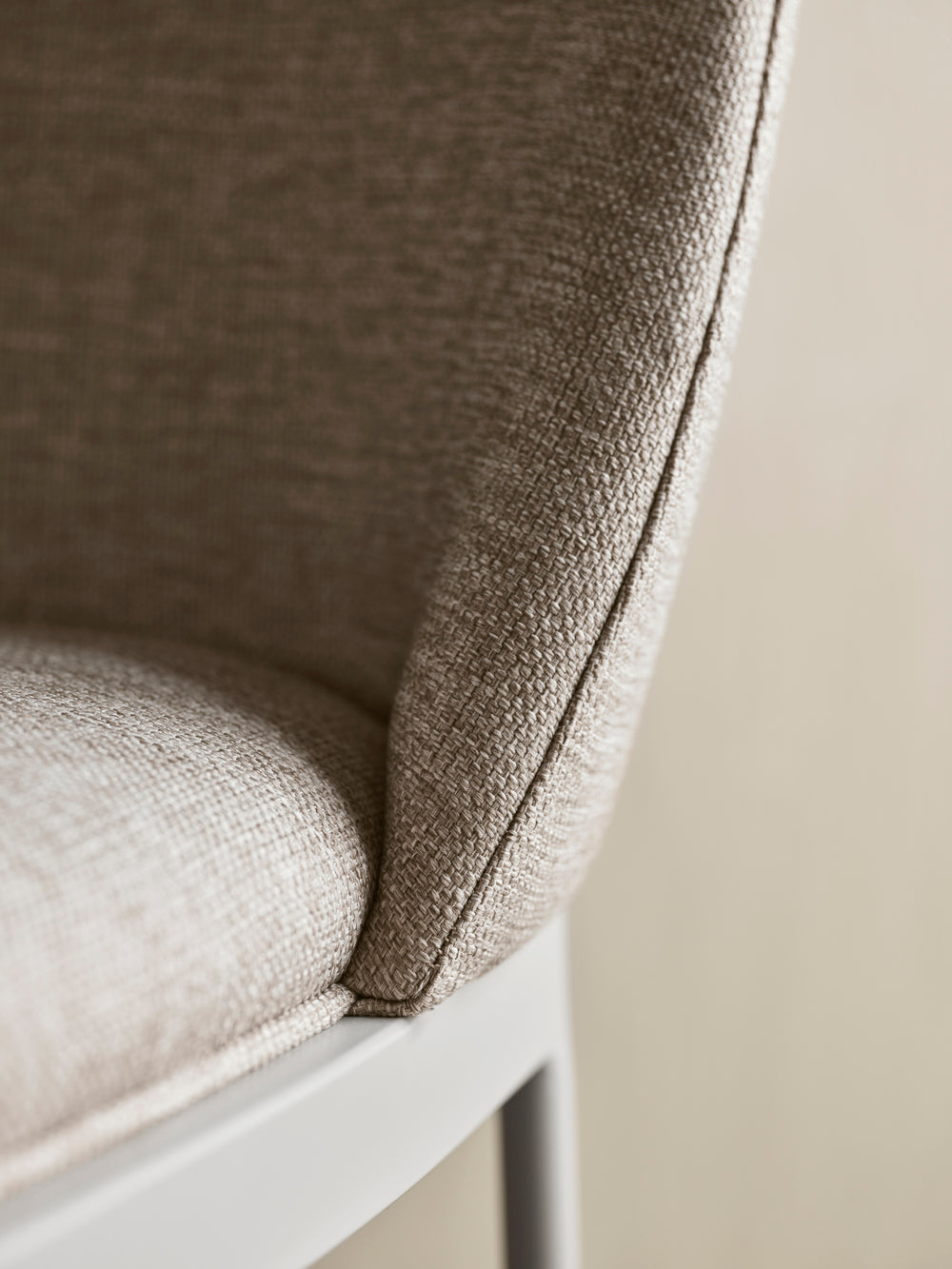 3-Personen-Sofa gepolsterte Frank Grey Steel Basis