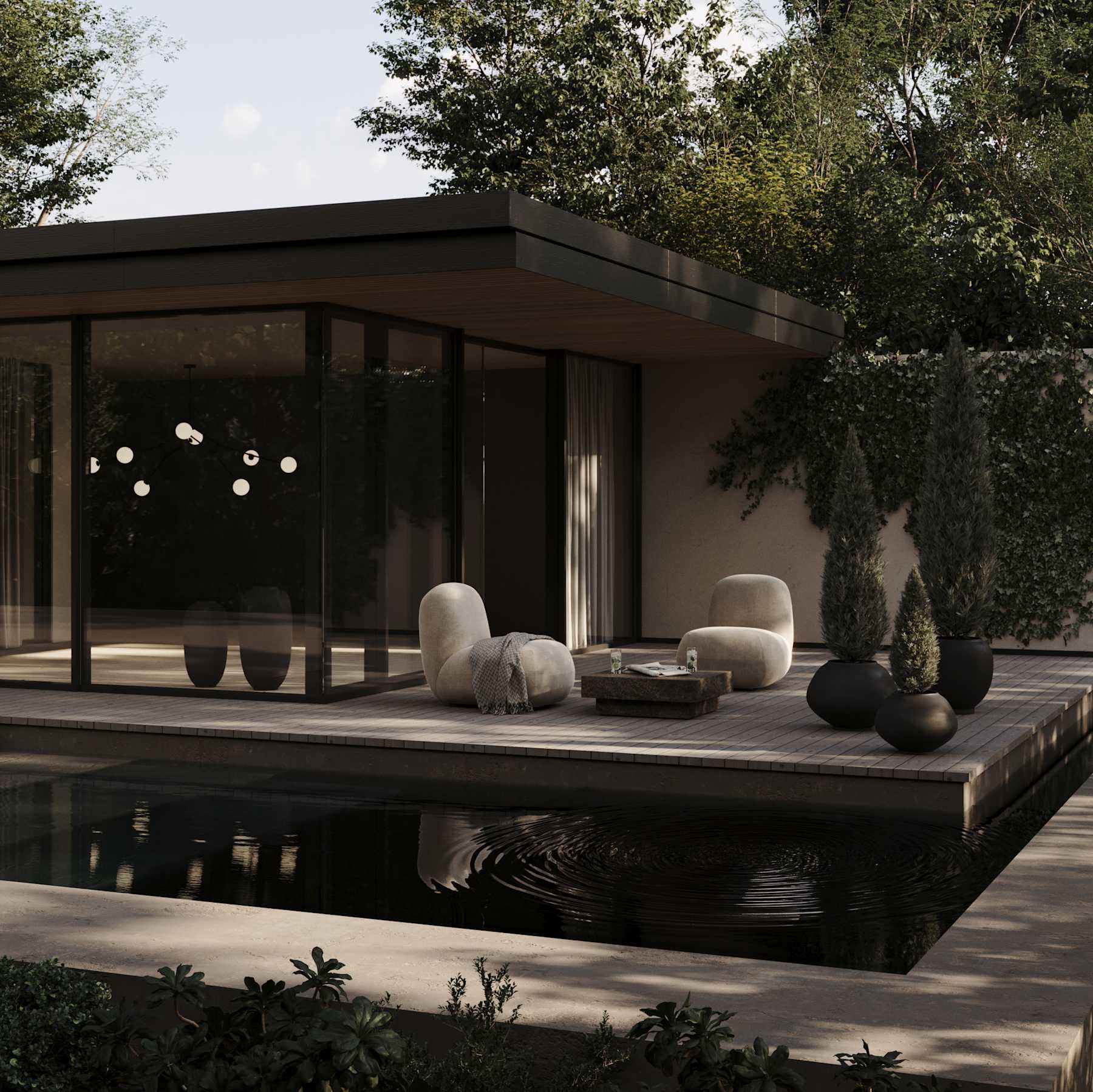 DROP BULP gray pendant lamp