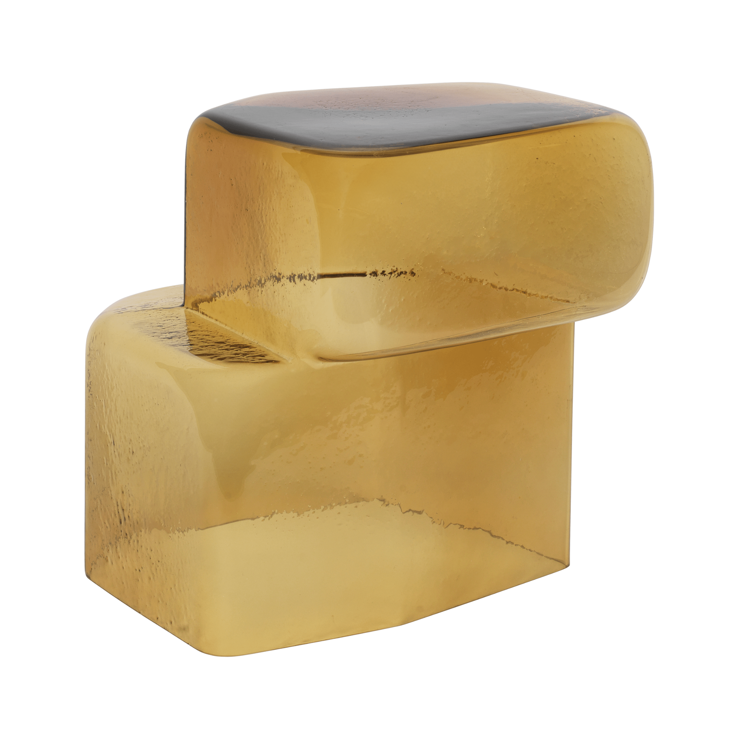 Amber OSCIL Glass Table