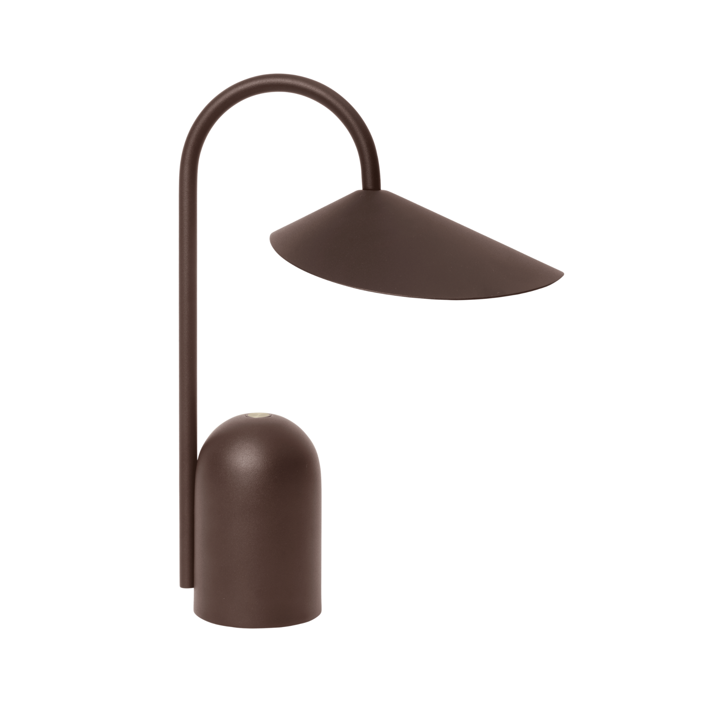 Tragbare Lampe ARUM dunkle Schokolade