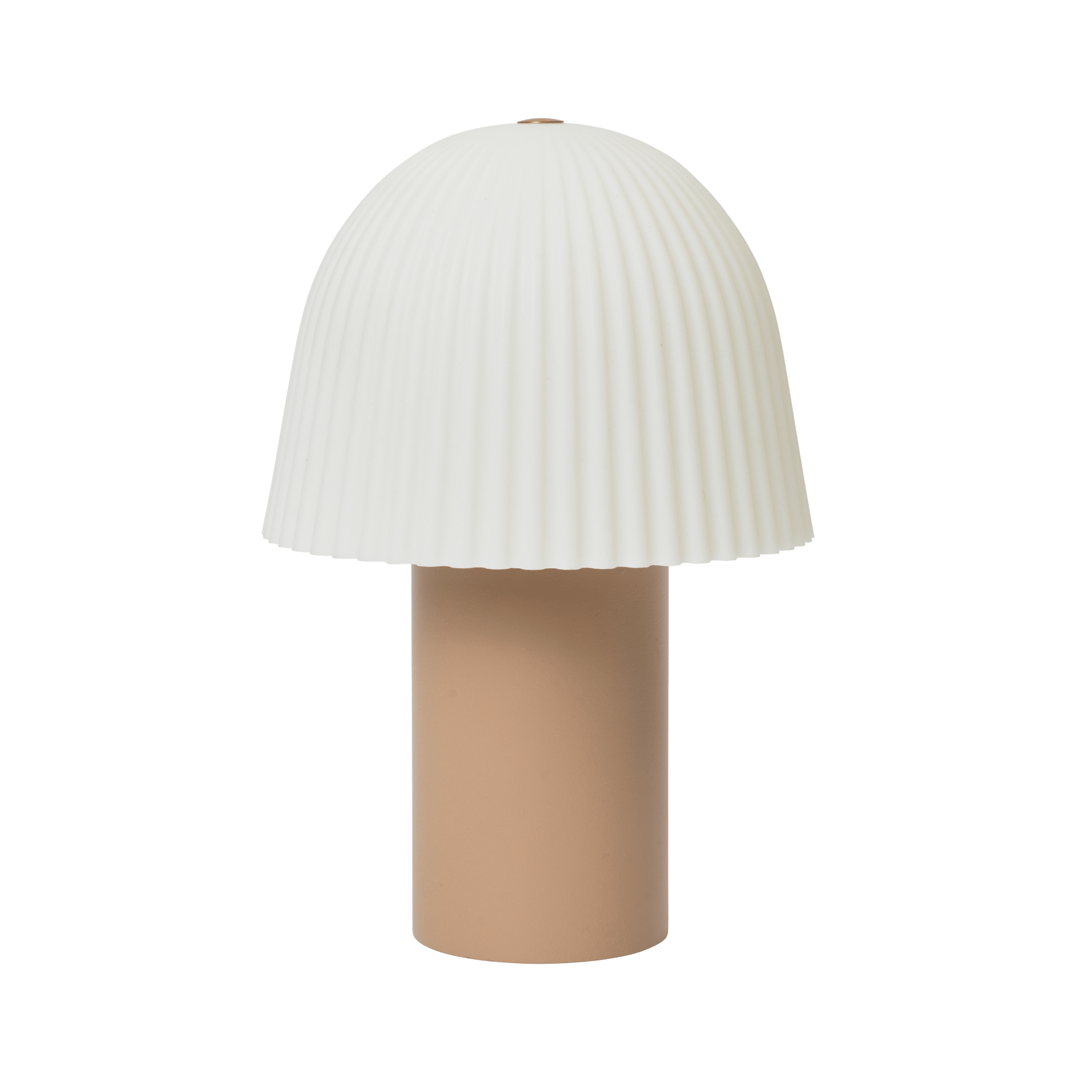Portable lamp FRILL light pink with white shade