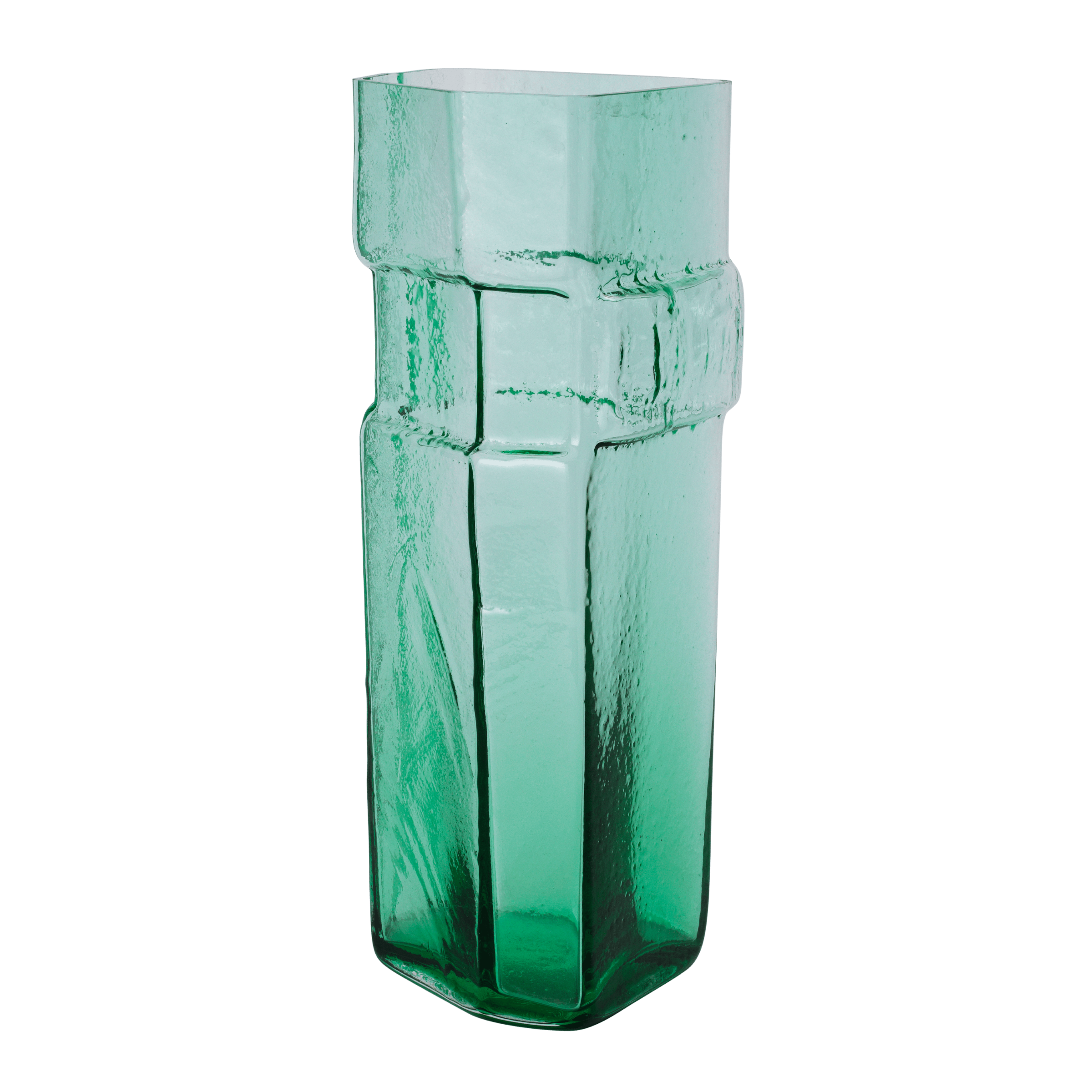 MURO TALL vase green glass
