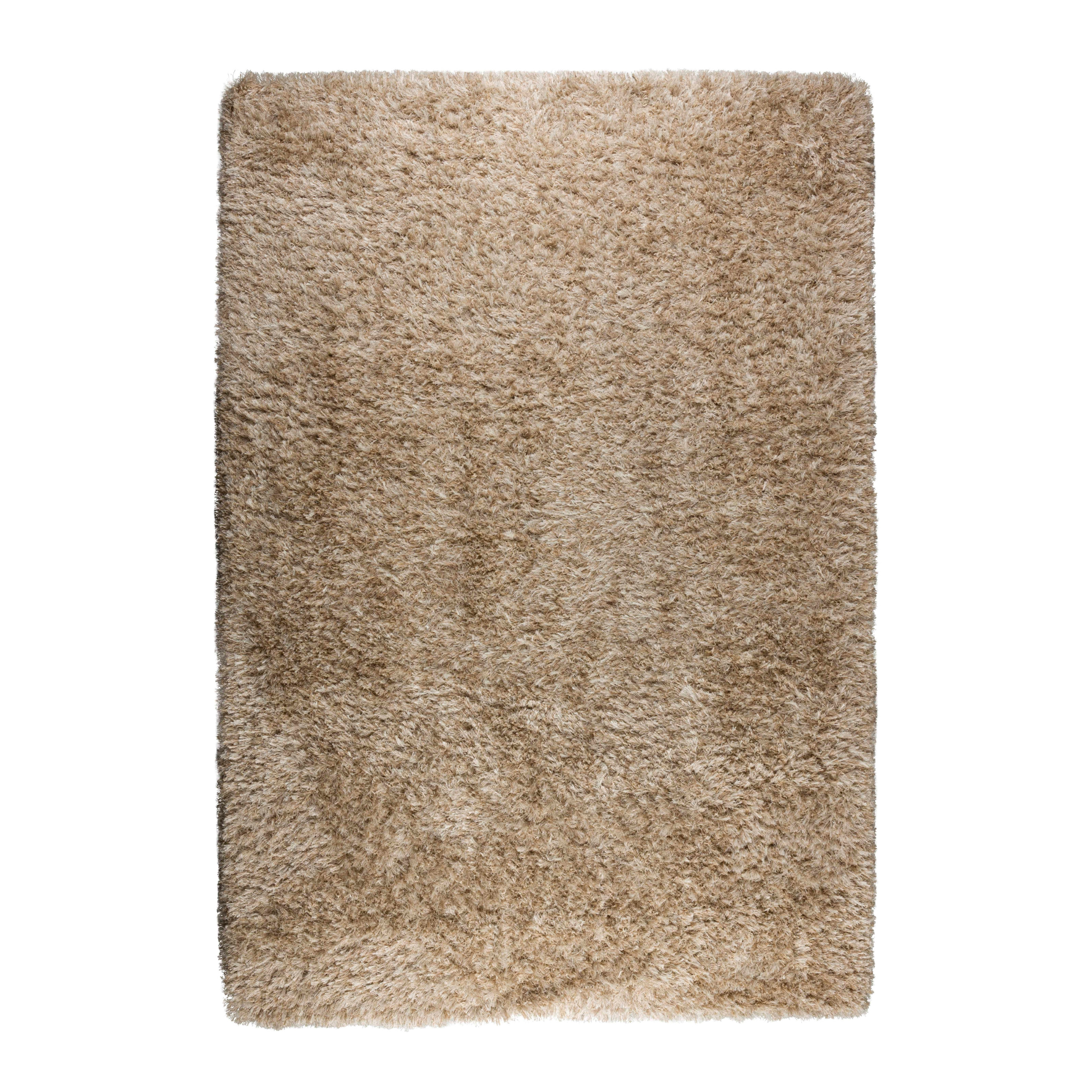 Teppich HAIRY dunkelbeige mit langem Flor