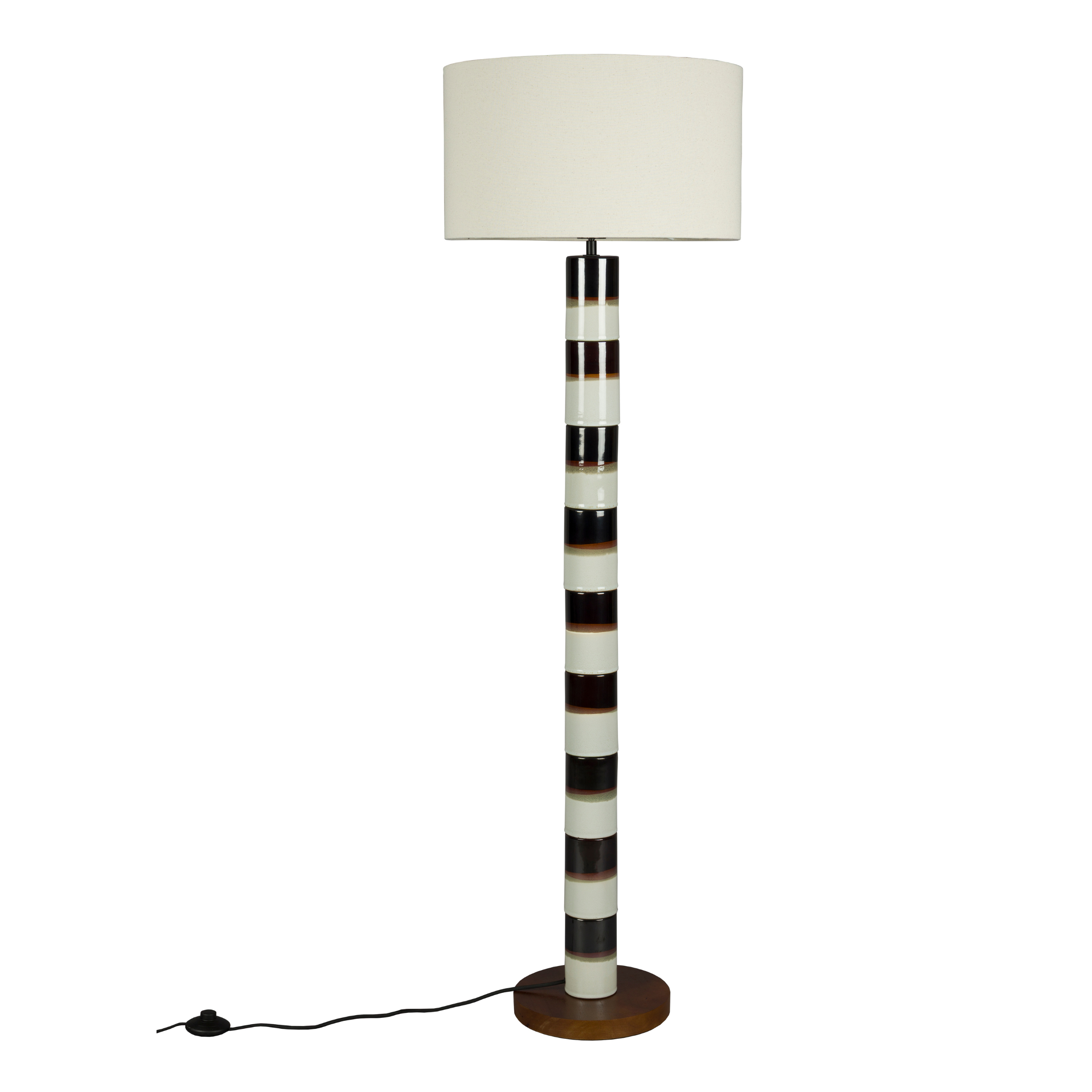 Lampe VERTIGO weiß mit Schwarz