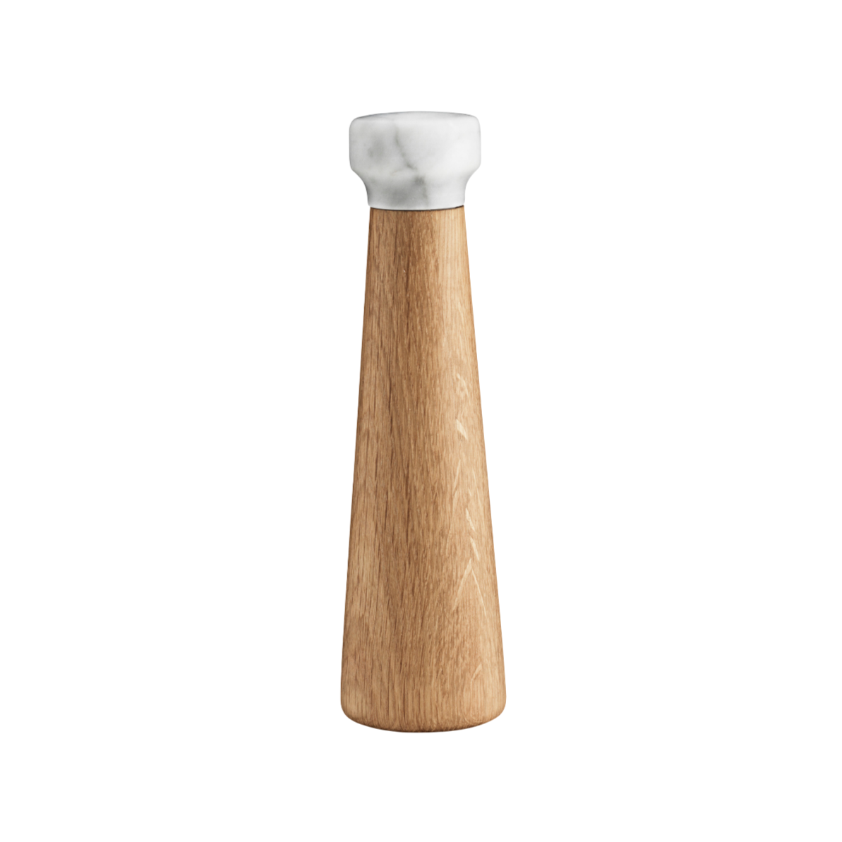 CRAFT Oak Wood Salt Mill with White Marble