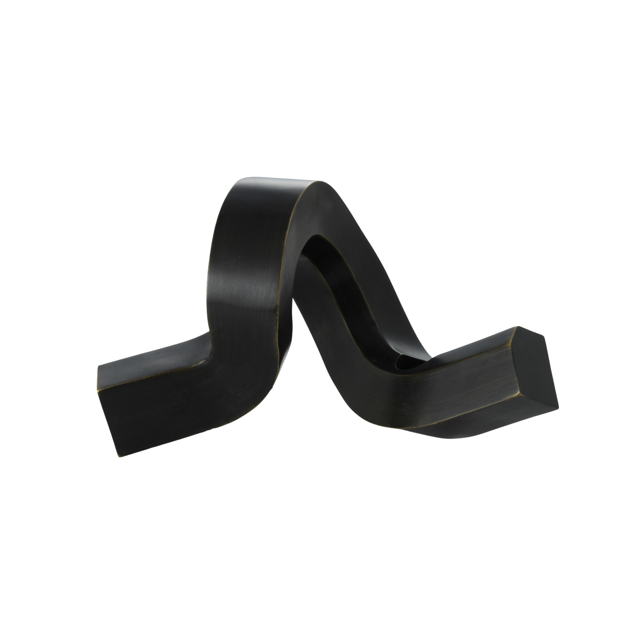 Kerzenhalter CROOKED ONE brüniertes Messing