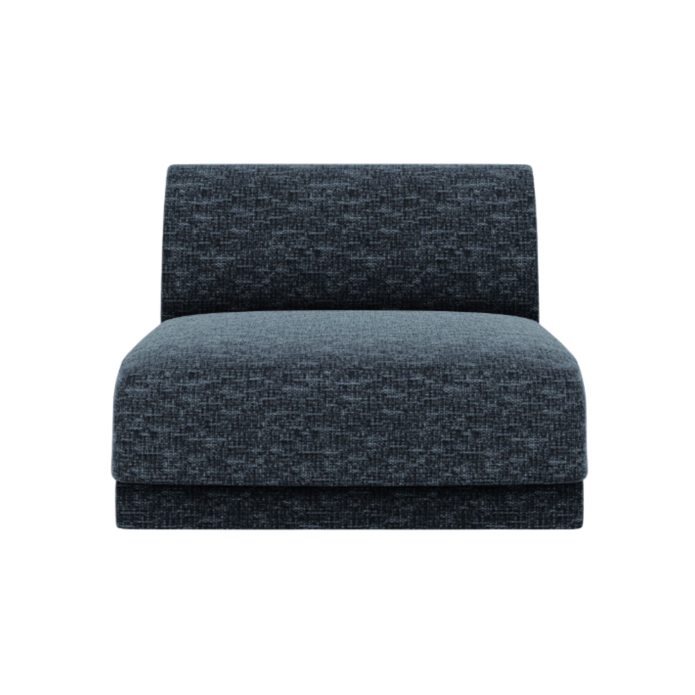 Armchair / module MILEY royal blue silky chenille