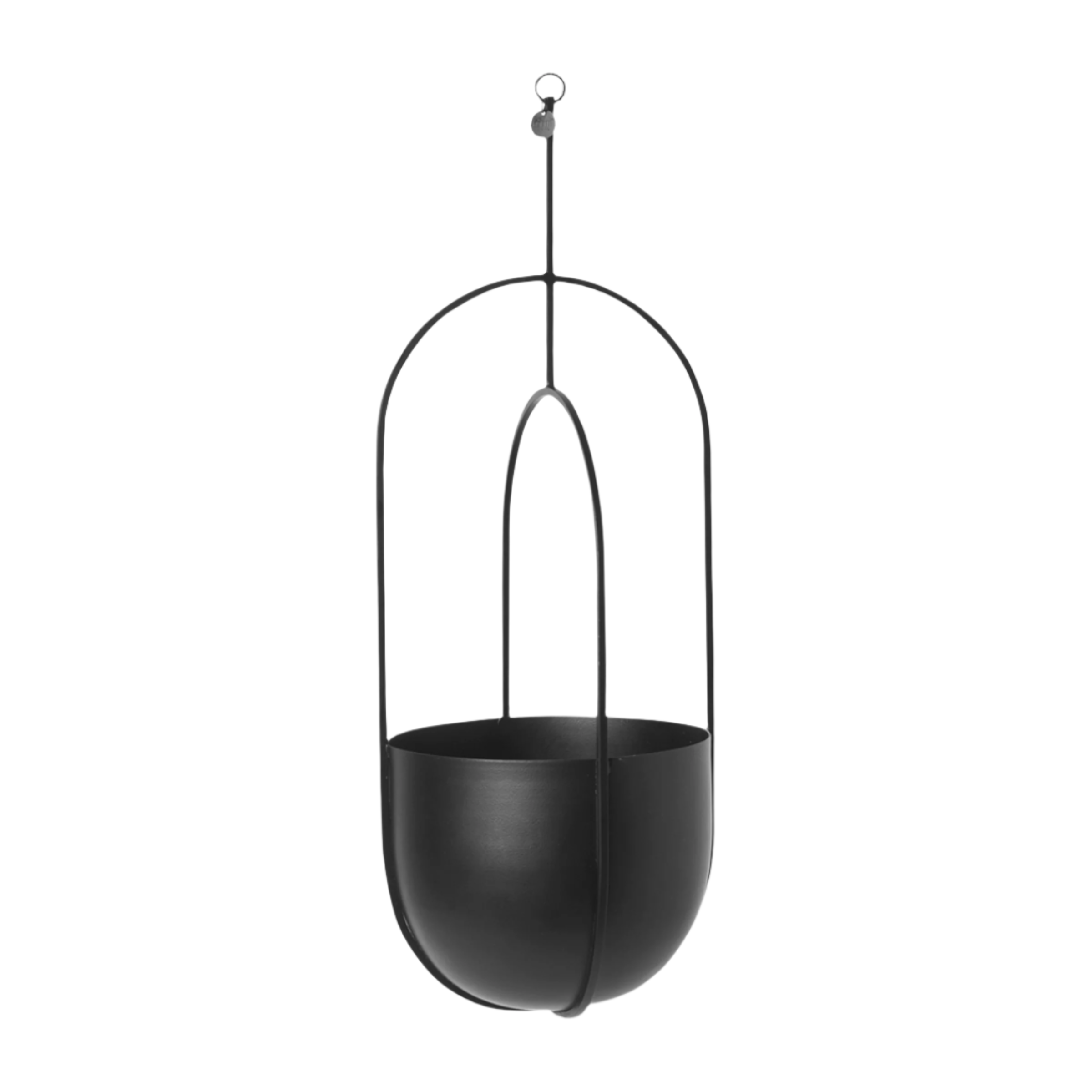 HANGING DECO POT black